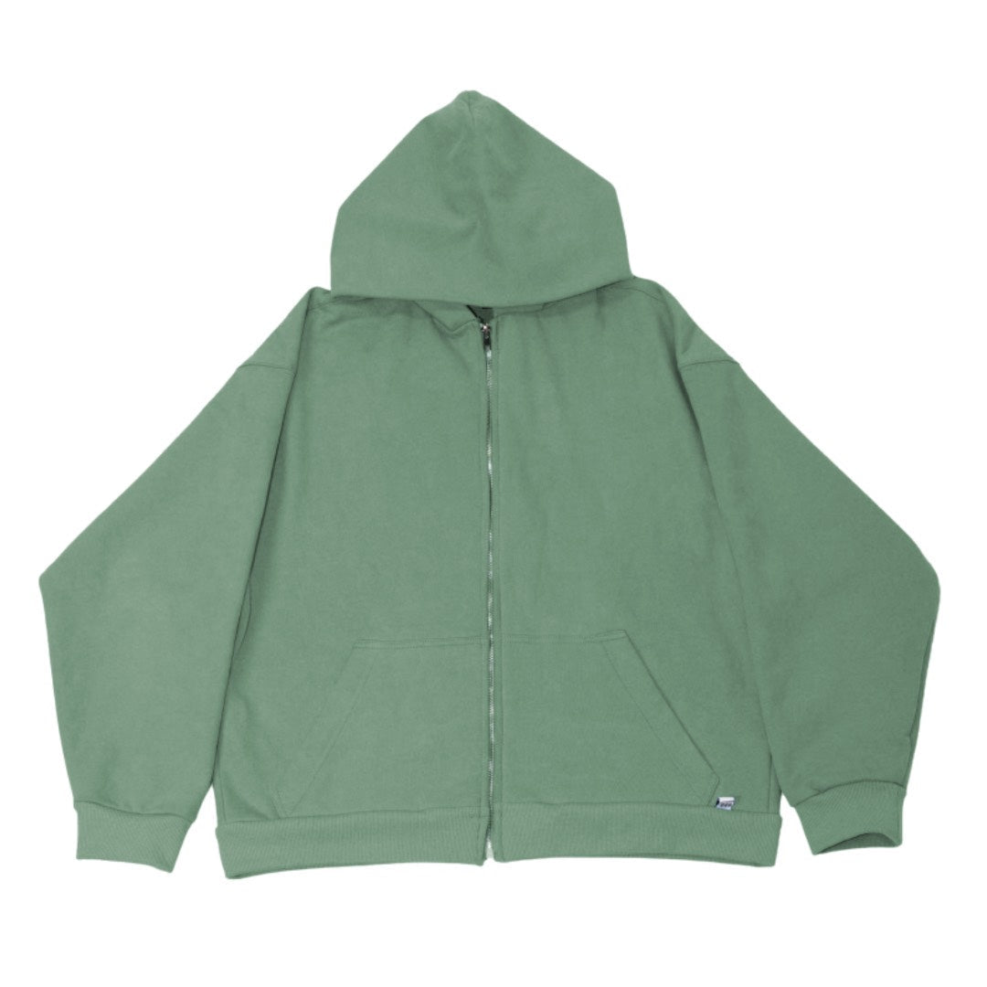 Forest Green Zip-Up Hoodie Humaform Shopify Collective