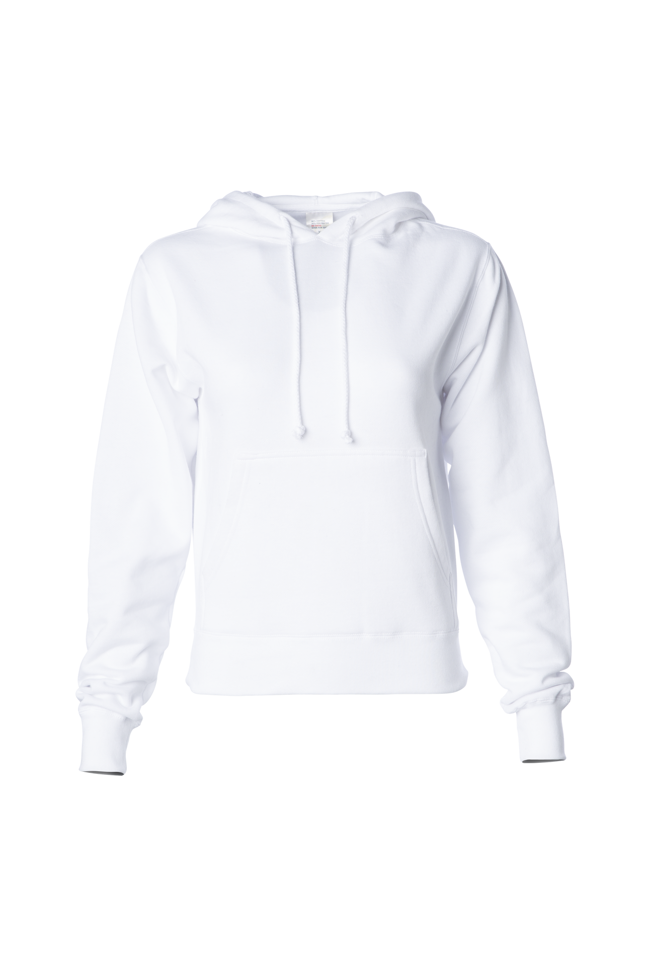 IND008 - Women's Pullover Hooded Sweatshirt White XS clear out CLOSEOUT COTTON / POLYESTER fleece hoodie HOODIES ind INDEPENDENT INDEPENDENT CLOSE OUT LOOSE MIDWEIGHT ON SALE PULLOVERS tearaway WOMEN