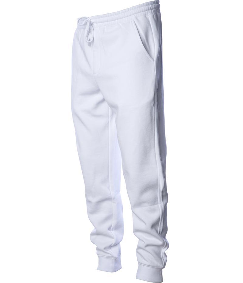 IND20PNT MEN'S MIDWEIGHT FLEECE PANT White BASIC FLEECE BOTTOMS Casual Wear COTTON / POLYESTER fleece ind IND20 IND20PNT INDEPENDENT jogger MEN mens pant PANTS REGULAR shsdchildproduct Sweat tearaway