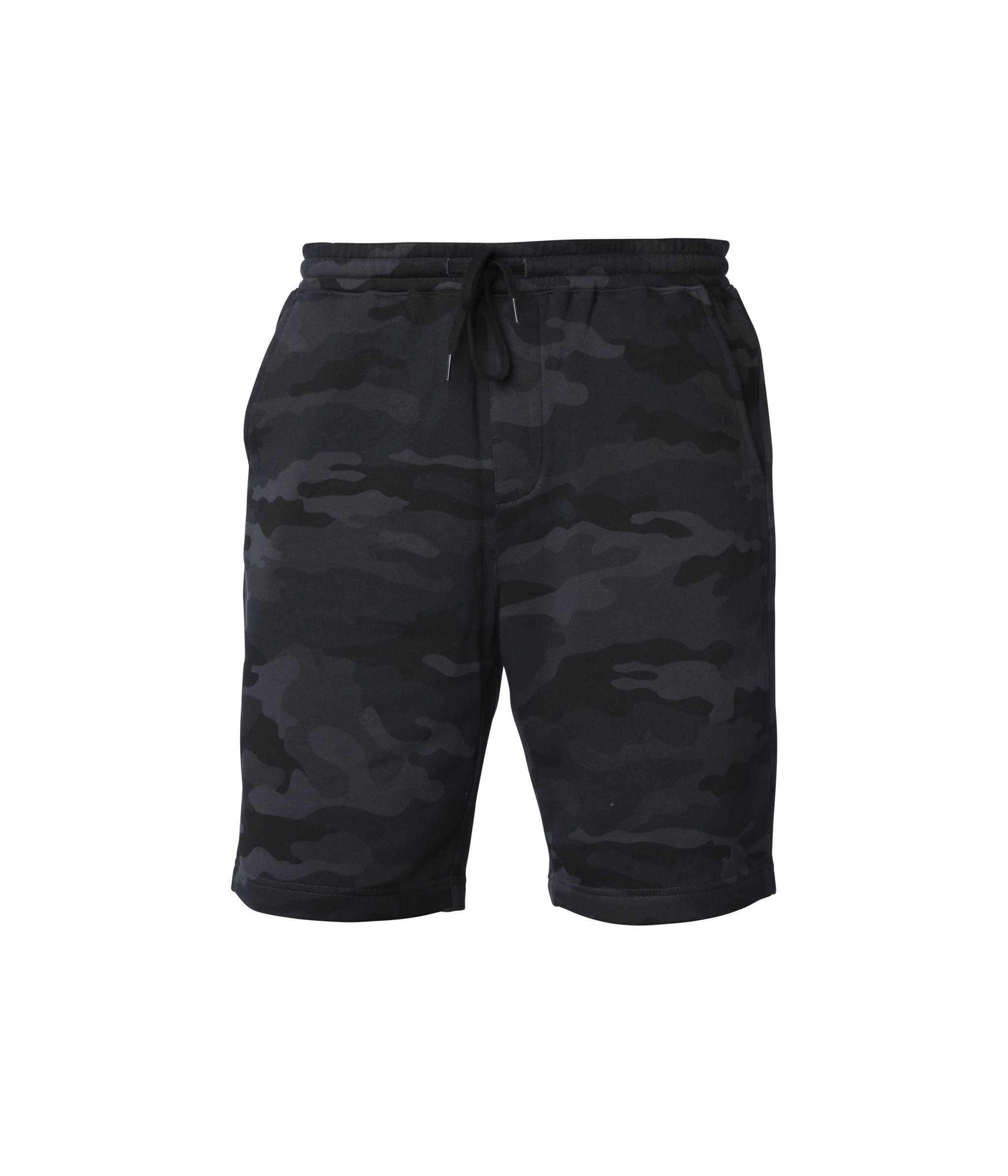 IND20SRT - Men's Midweight Fleece Short Black Camo BASIC FLEECE BOTTOMS COTTON / POLYESTER ind IND20 IND20SRT INDEPENDENT MEN mens tearaway