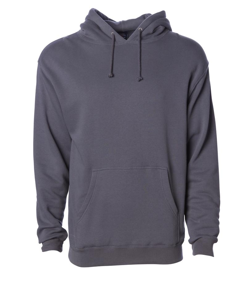 IND4000 - Men's Heavyweight Hooded Pullover Sweatshirt Charcoal 4000 BASIC FLEECE Classic COTTON / POLYESTER essentials Heavyweight hoodie ind IND4000 INDEPENDENT MEN Men's pullover PULLOVERS REGULAR shsdparentproduct sweatshirt tearaway