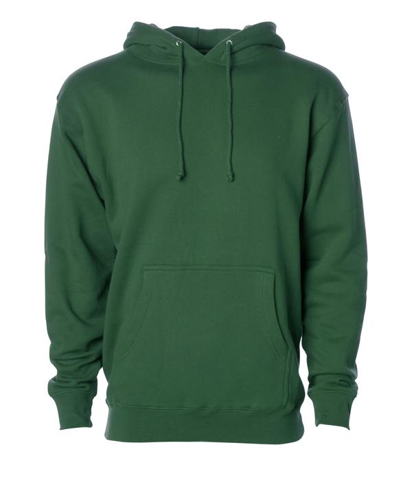 IND4000 - Men's Heavyweight Hooded Pullover Sweatshirt Dark Green 4000 BASIC FLEECE Classic COTTON / POLYESTER Heavyweight hoodie ind IND4000 INDEPENDENT MEN Men's pullover PULLOVERS REGULAR shsdchildproduct sweatshirt tearaway