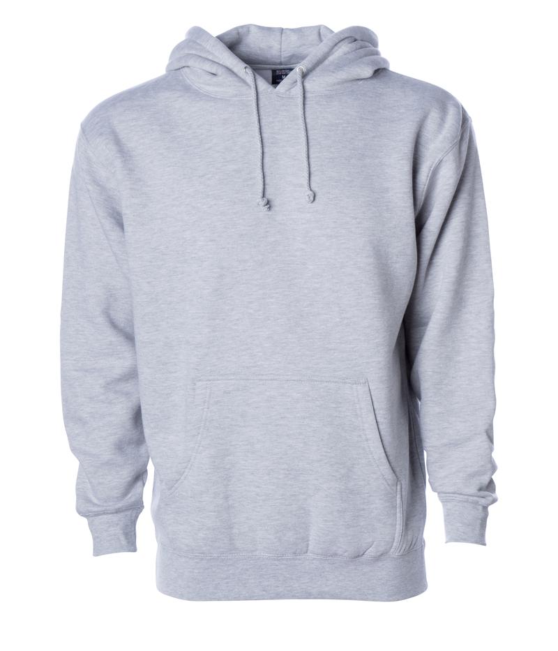 IND4000 - Men's Heavyweight Hooded Pullover Sweatshirt Grey Heather 4000 BASIC FLEECE Classic COTTON / POLYESTER Heavyweight hoodie ind IND4000 INDEPENDENT MEN Men's pullover PULLOVERS REGULAR shsdchildproduct sweatshirt tearaway