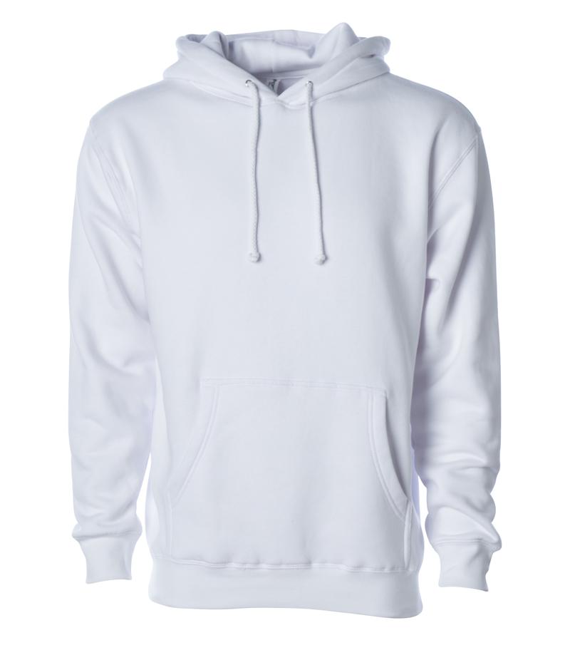 IND4000 - Men's Heavyweight Hooded Pullover Sweatshirt White 4000 BASIC FLEECE Classic COTTON / POLYESTER Heavyweight hoodie ind IND4000 INDEPENDENT MEN Men's pullover PULLOVERS REGULAR shsdchildproduct sweatshirt tearaway