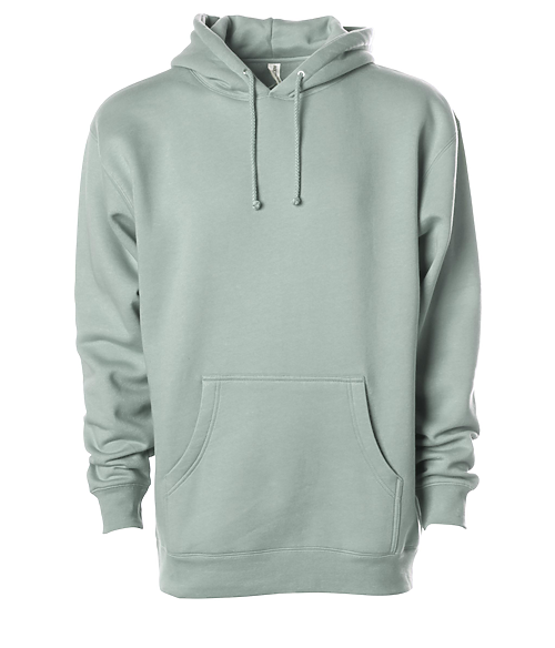 IND4000 - Men's Heavyweight Hooded Pullover Sweatshirt Dusty Sage 4000 BASIC FLEECE Classic COTTON / POLYESTER Heavyweight hoodie ind IND4000 INDEPENDENT MEN Men's pullover PULLOVERS REGULAR shsdchildproduct sweatshirt tearaway