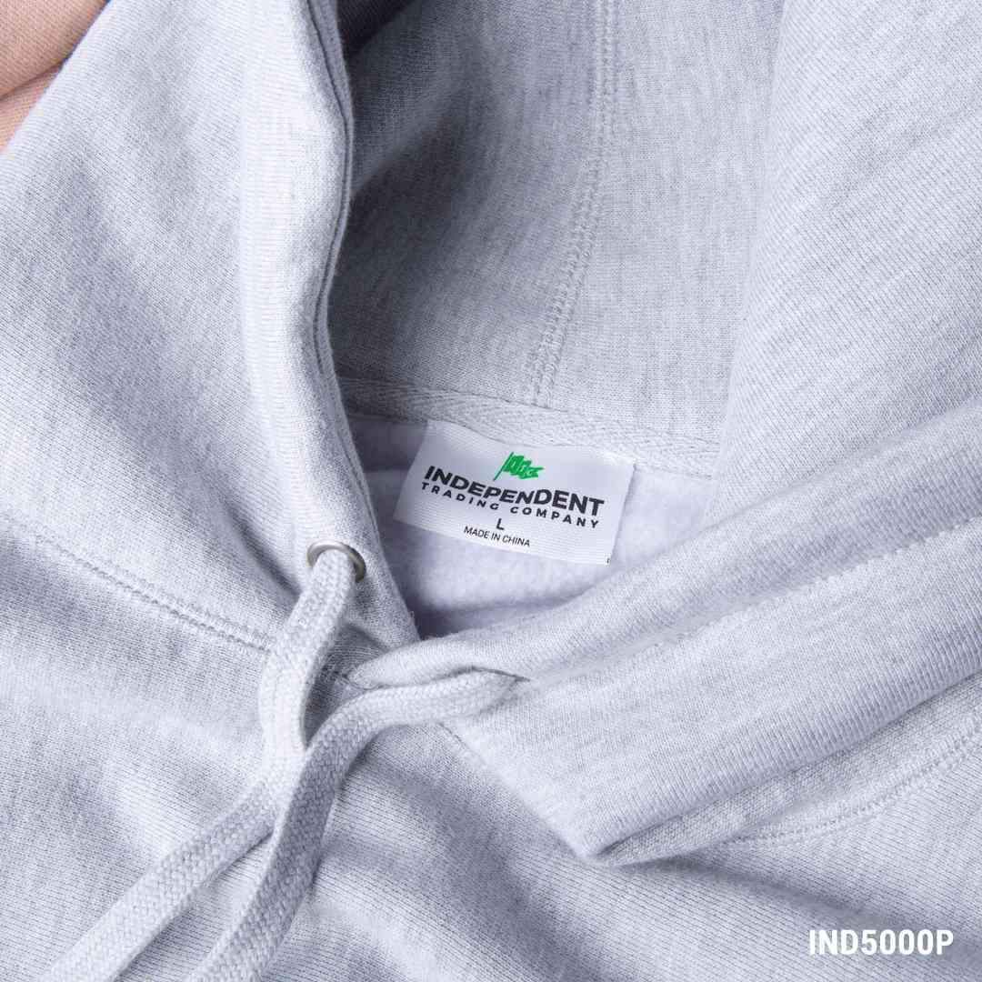 IND5000P - Men's Premium 450GM Heavyweight Cross-Grain Hoodie 5000 BASIC FLEECE COTTON / POLYESTER Cross-Grain Heavyweight Hood hoodie ind IND5000 IND5000P INDEPENDENT Legend MEN mens pullover PULLOVERS REGULAR tearaway