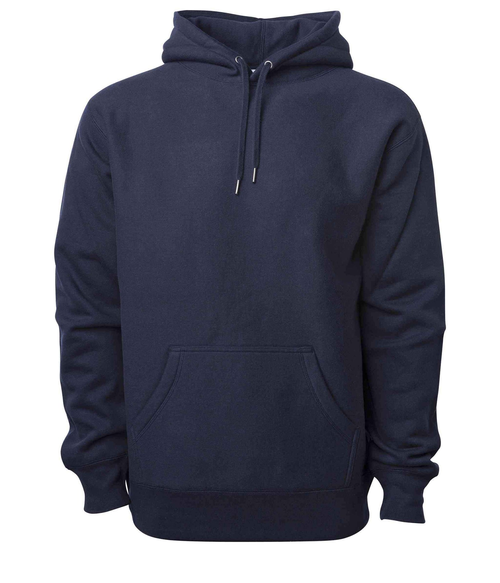 IND5000P - Men's Premium 450GM Heavyweight Cross-Grain Hoodie Classic Navy 5000 BASIC FLEECE COTTON / POLYESTER Cross-Grain Heavyweight Hood hoodie ind IND5000 IND5000P INDEPENDENT Legend MEN mens pullover PULLOVERS REGULAR tearaway