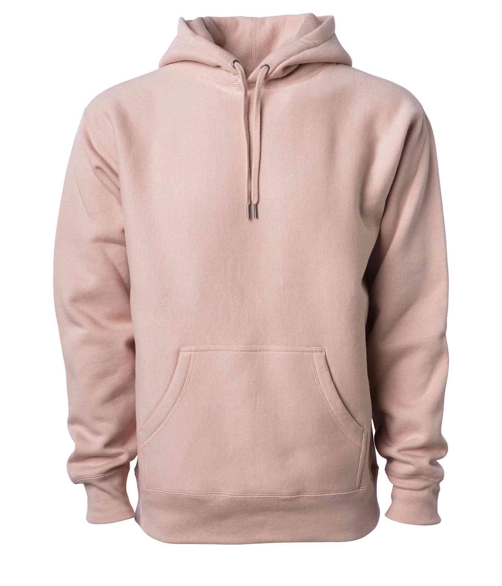 IND5000P - Men's Premium 450GM Heavyweight Cross-Grain Hoodie Dusty Pink 5000 BASIC FLEECE COTTON / POLYESTER Cross-Grain Heavyweight Hood hoodie ind IND5000 IND5000P INDEPENDENT Legend MEN mens pullover PULLOVERS REGULAR tearaway