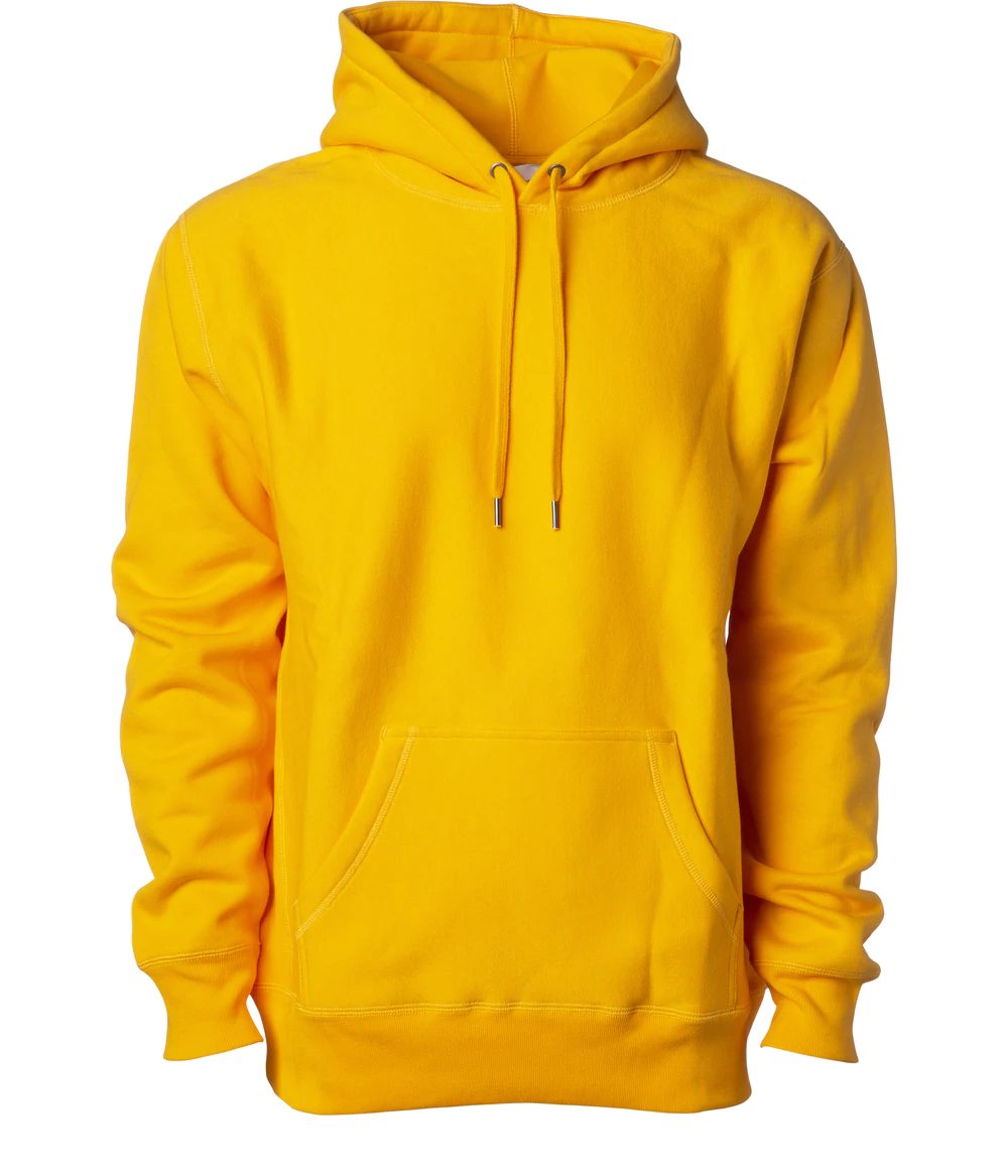 IND5000P - Men's Premium 450GM Heavyweight Cross-Grain Hoodie Gold 5000 BASIC FLEECE COTTON / POLYESTER Cross-Grain Heavyweight Hood hoodie ind IND5000 IND5000P INDEPENDENT Legend MEN mens pullover PULLOVERS REGULAR tearaway