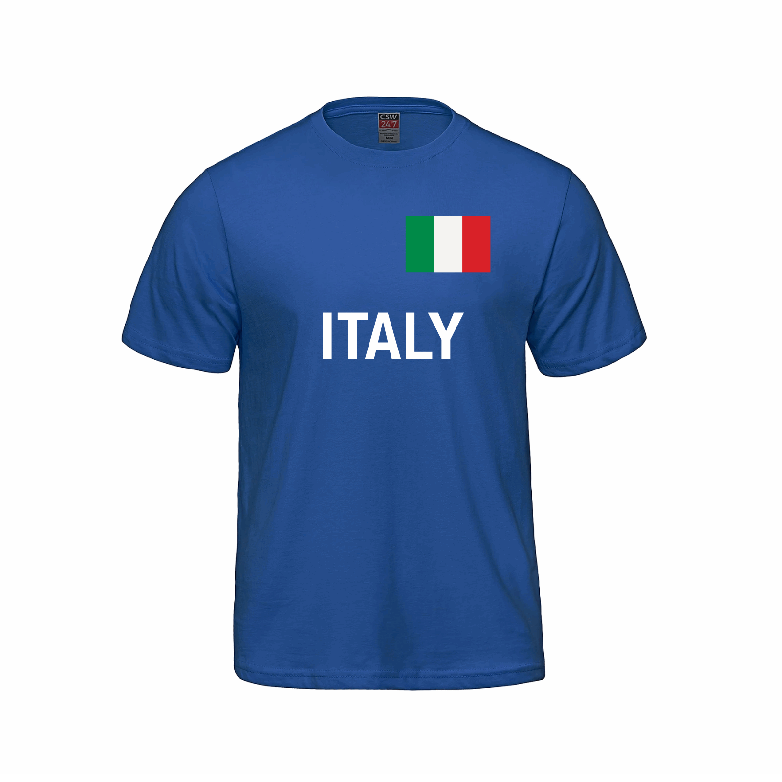 Italy World Football Fan Tee – Royal Blue 4XL Azzurri Shirt Italy Fan Tee Italy Football Italy National Team Italy Soccer Italy Supporters Gear taly National Team World Cup Italy World Cup T-Shirts World Football Collection World football fan gear