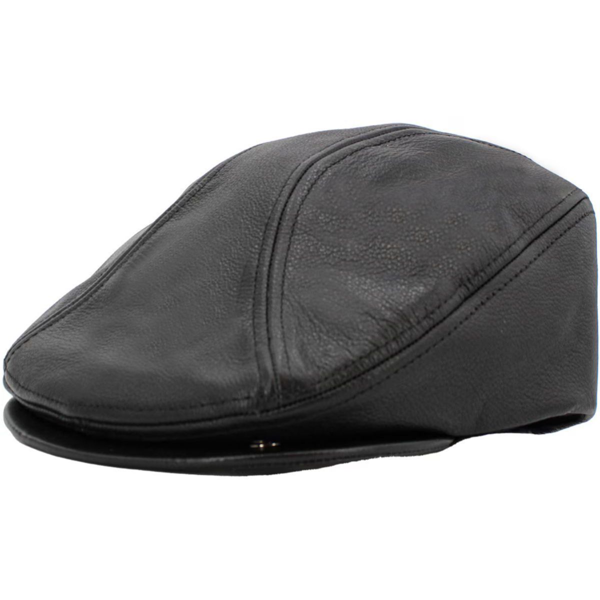 IVY Hat - Genuine Leather-Ascot, Black, S to XL Fashion Hat