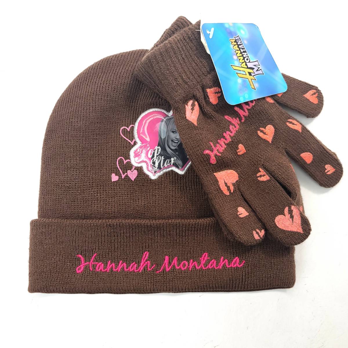Youth - Hannah Montana, 2pcs set, Winter Toque & Gloves set Youths
