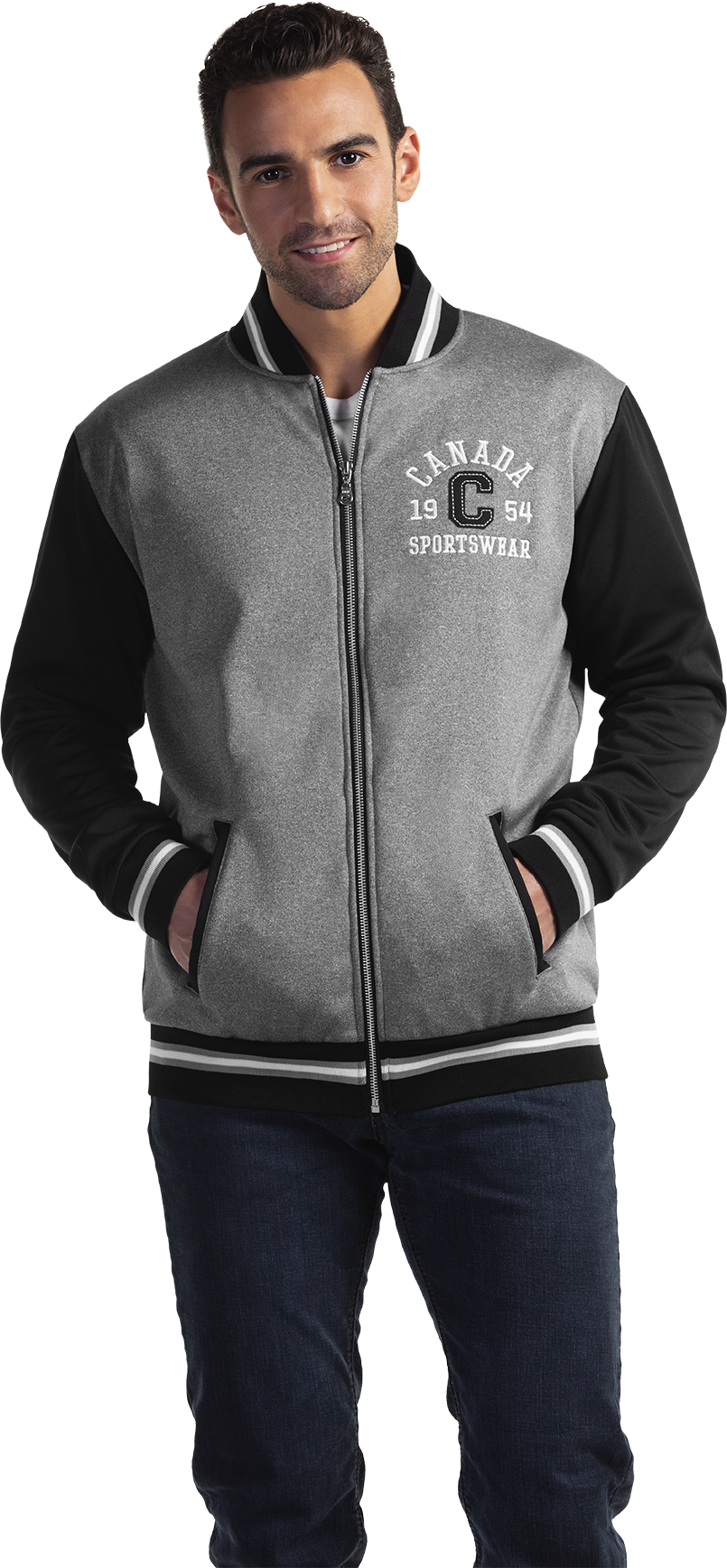 JK655 Custom Men's Varsity Fleece Jacket