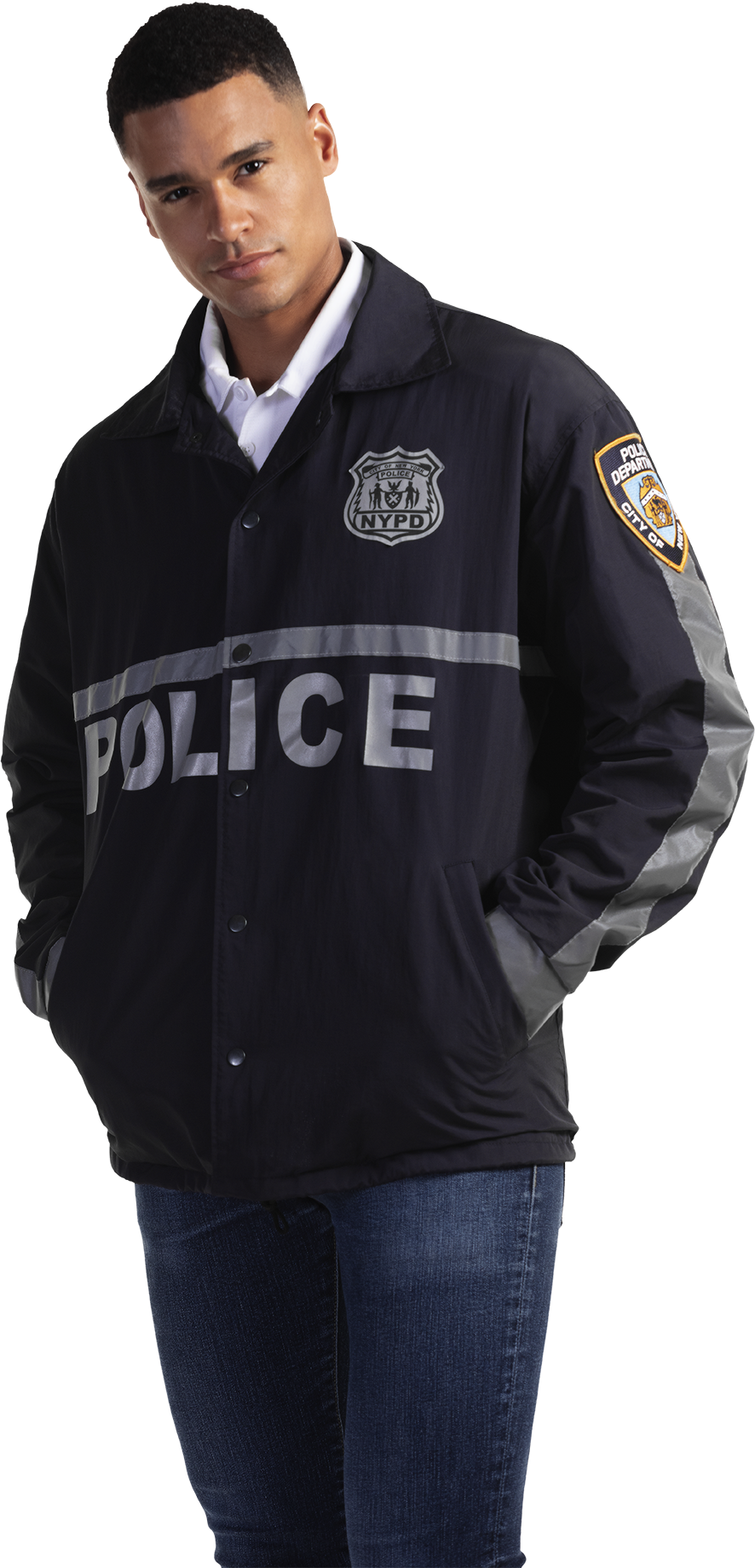 JK664 - Custom Brushed tricot lined raid jacket with reflective tape