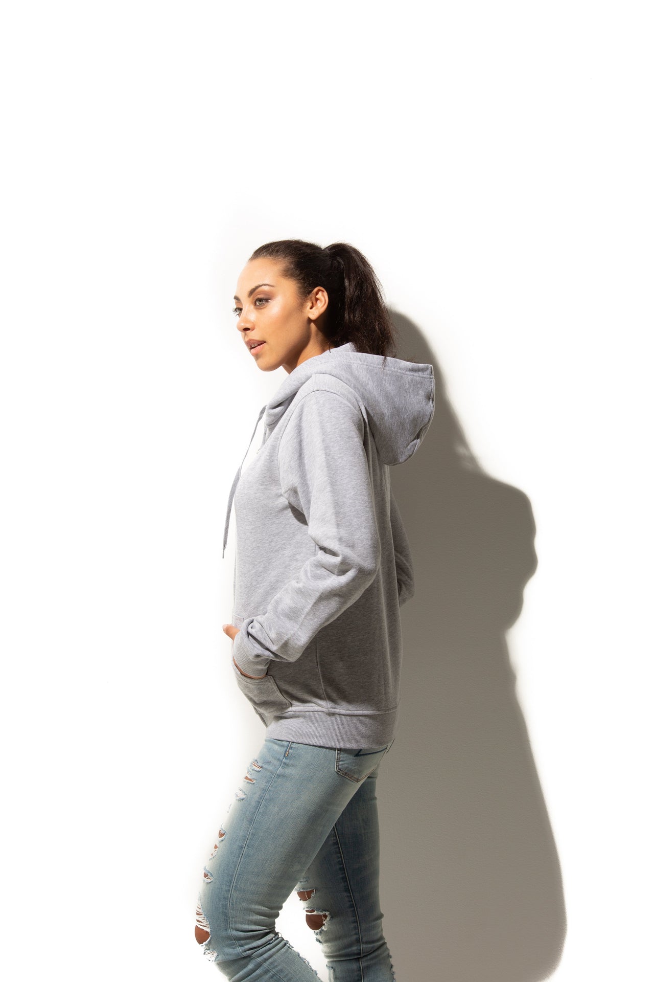 HERO-3020 Unisex Full Zip Hoodie - Sport Grey 3020 Adult Full-Zip Grey HERO Tops Unisex