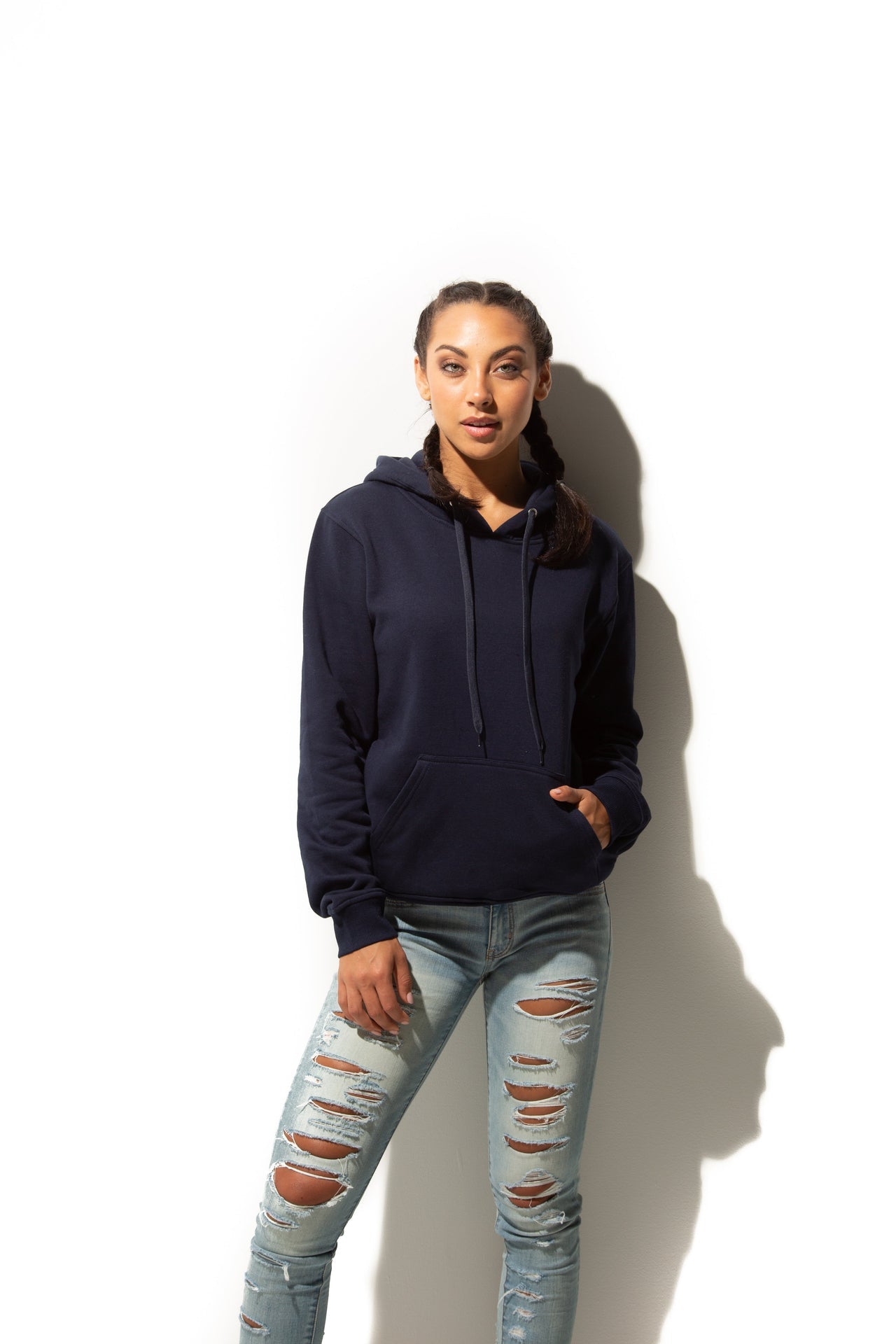 HERO-2020 Unisex Blank Hoodie - Navy Blue 2020 2023 Spring Sales Adult Blue HERO Tops Unisex