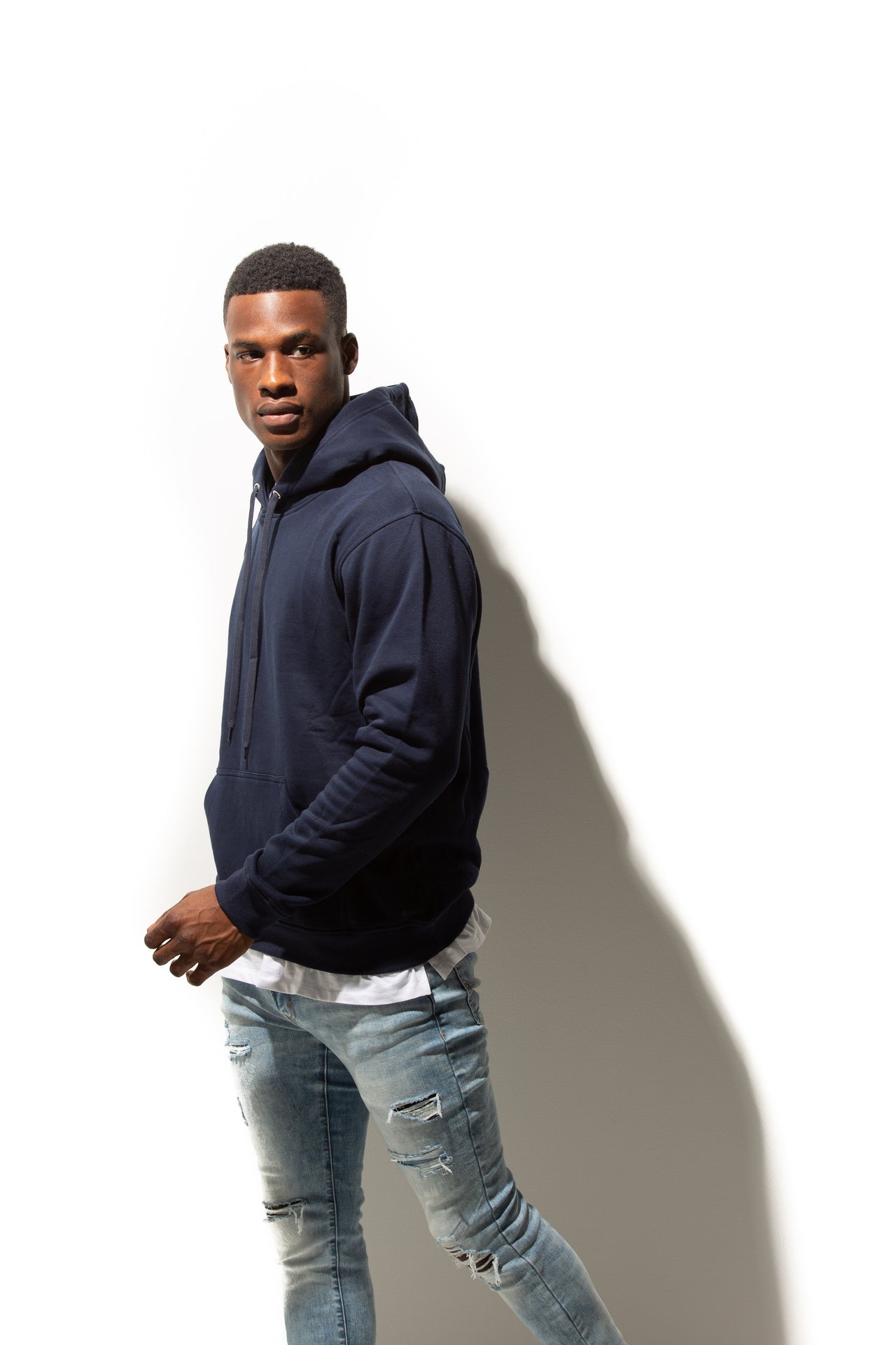 HERO-2020 Unisex Blank Hoodie - Navy Blue 2020 2023 Spring Sales Adult Blue HERO Tops Unisex