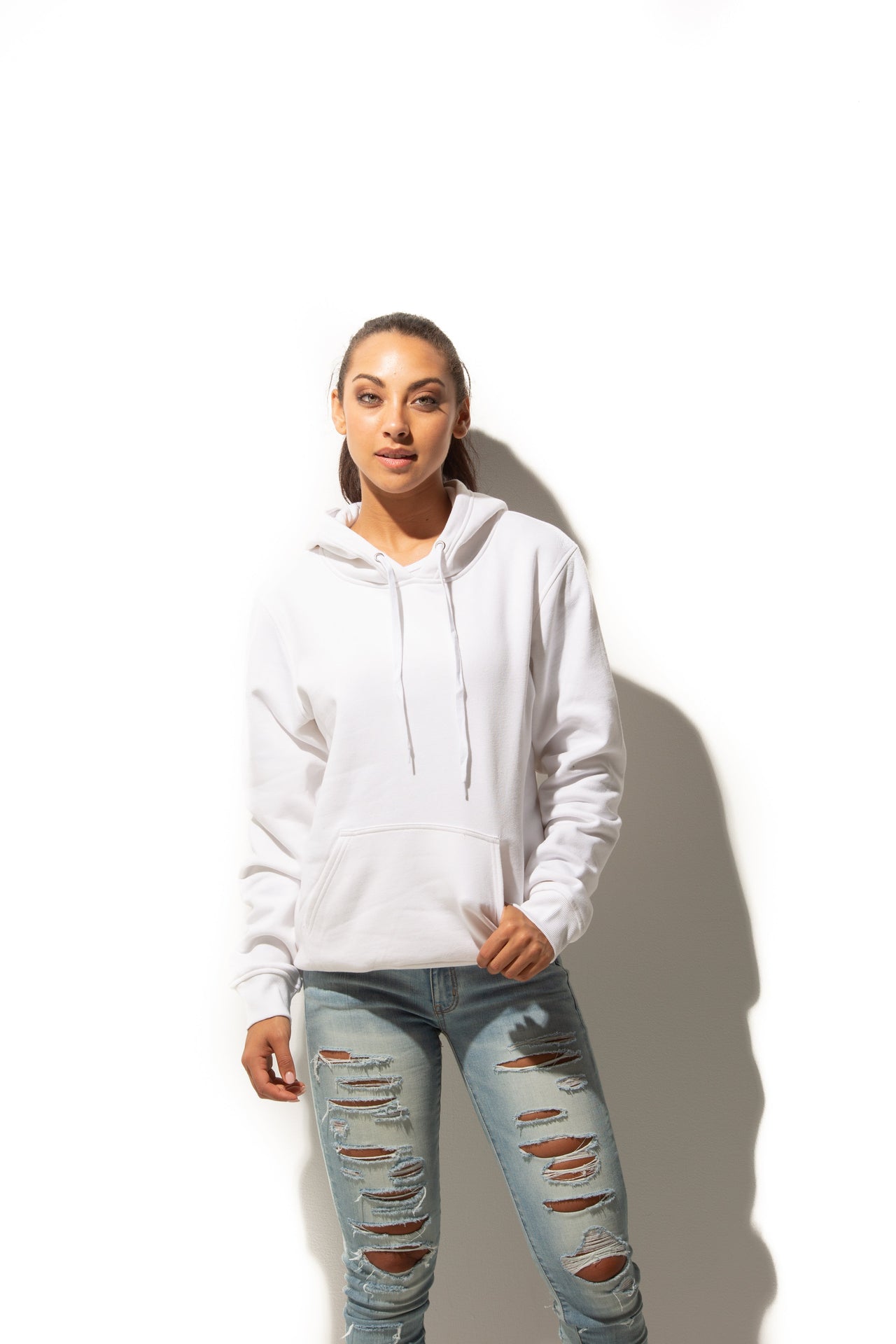 HERO-2020 Unisex Blank Hoodie - White 2020 Adult HERO Tops Unisex White
