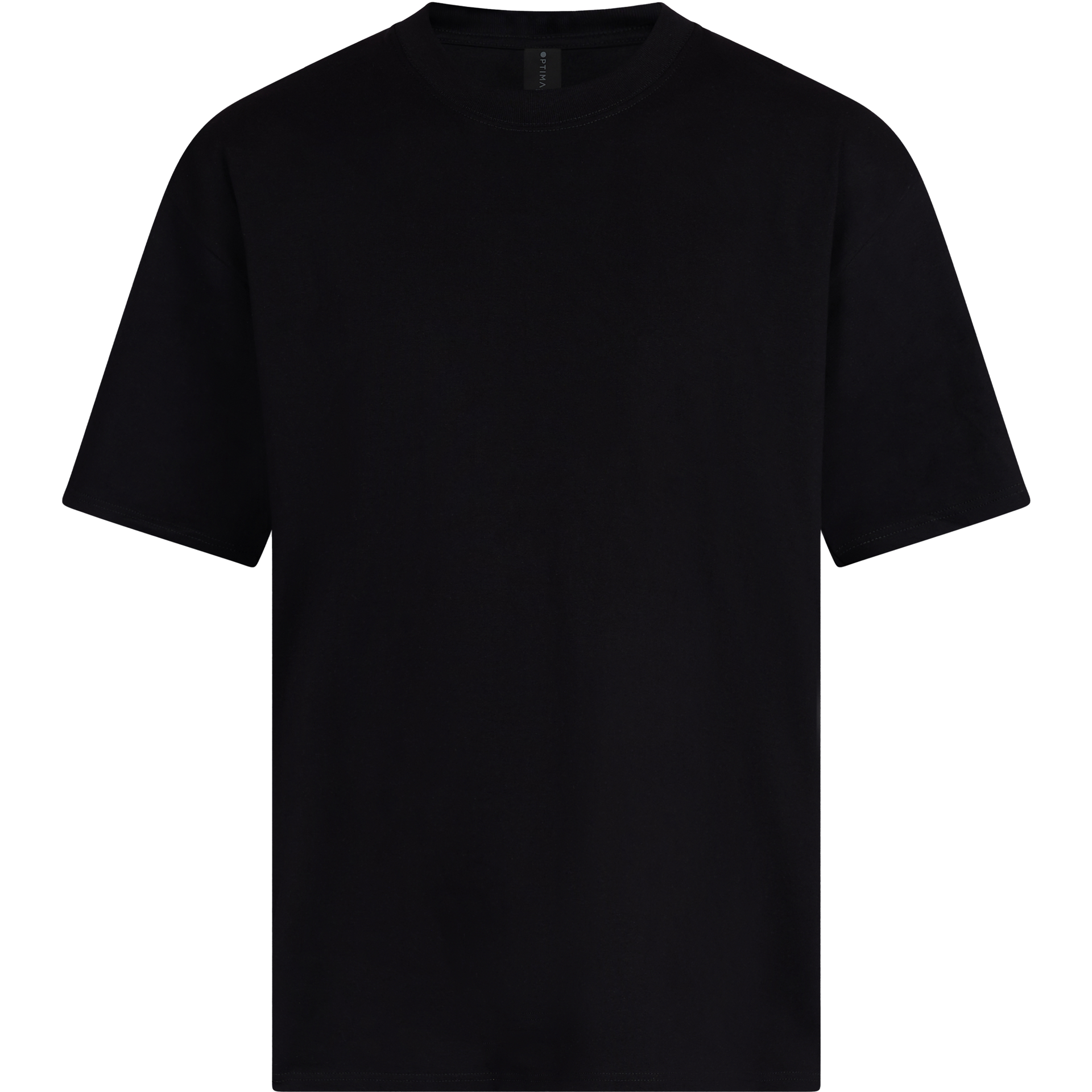 47232 - Bronx Tee Jet Black BRONX COTTON Heavyweight MEN OPTIMA OVERSIZED tearaway