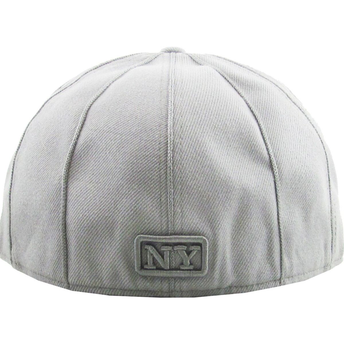 "NY" Logo Fitted Flat Cap - KB63R, Multi-Coloured Logo Cap