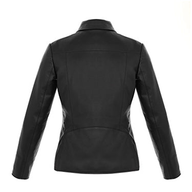L00498 - Milan - Ladies Lamb Leather Insulated Jacket 498 black Genuine Leather Ladies leather Women