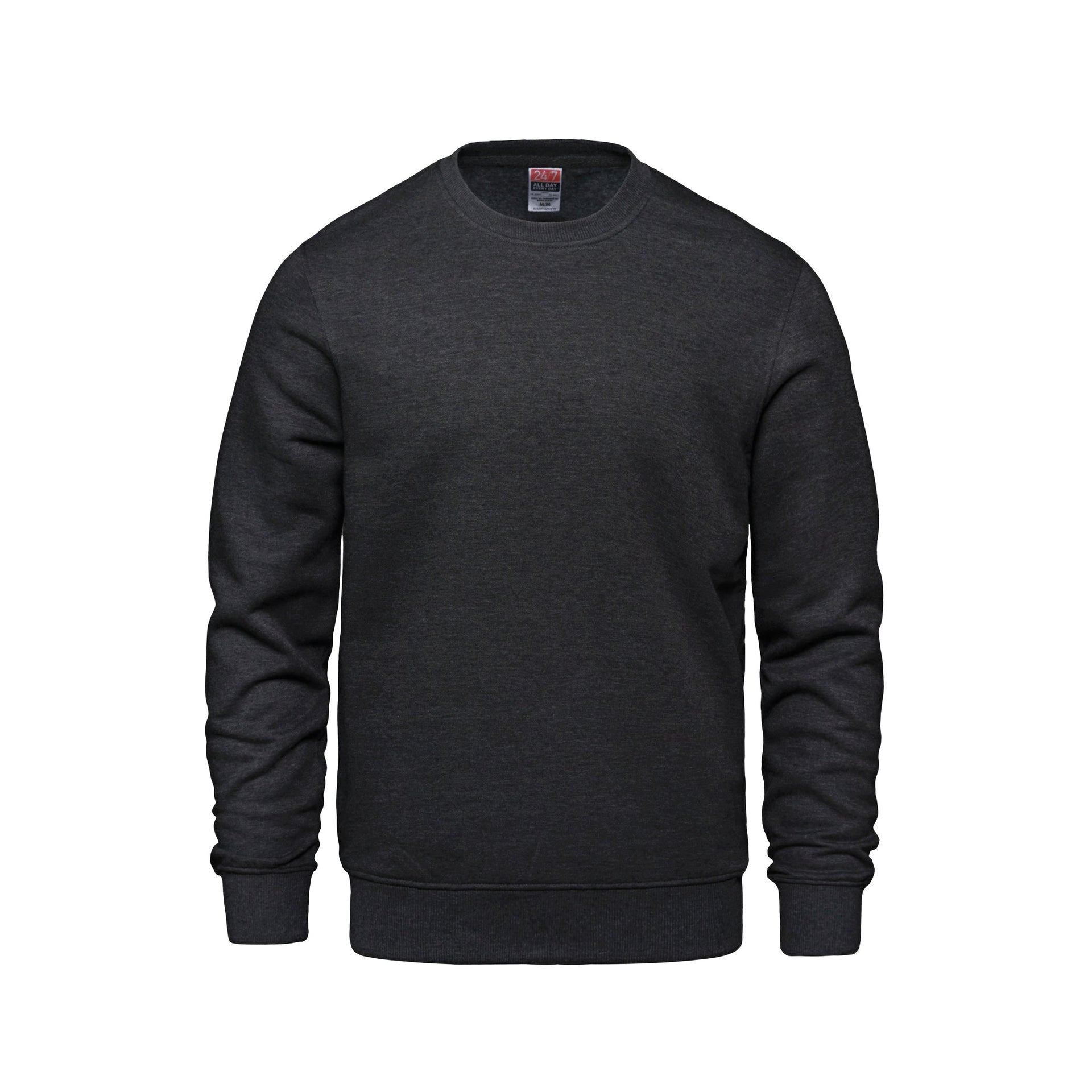 L00540 - Crew - Adult Crewneck Sweatshirt Charcoal Heather 540 __label: IN STOCK __label:NEW COLORS Ladies team
