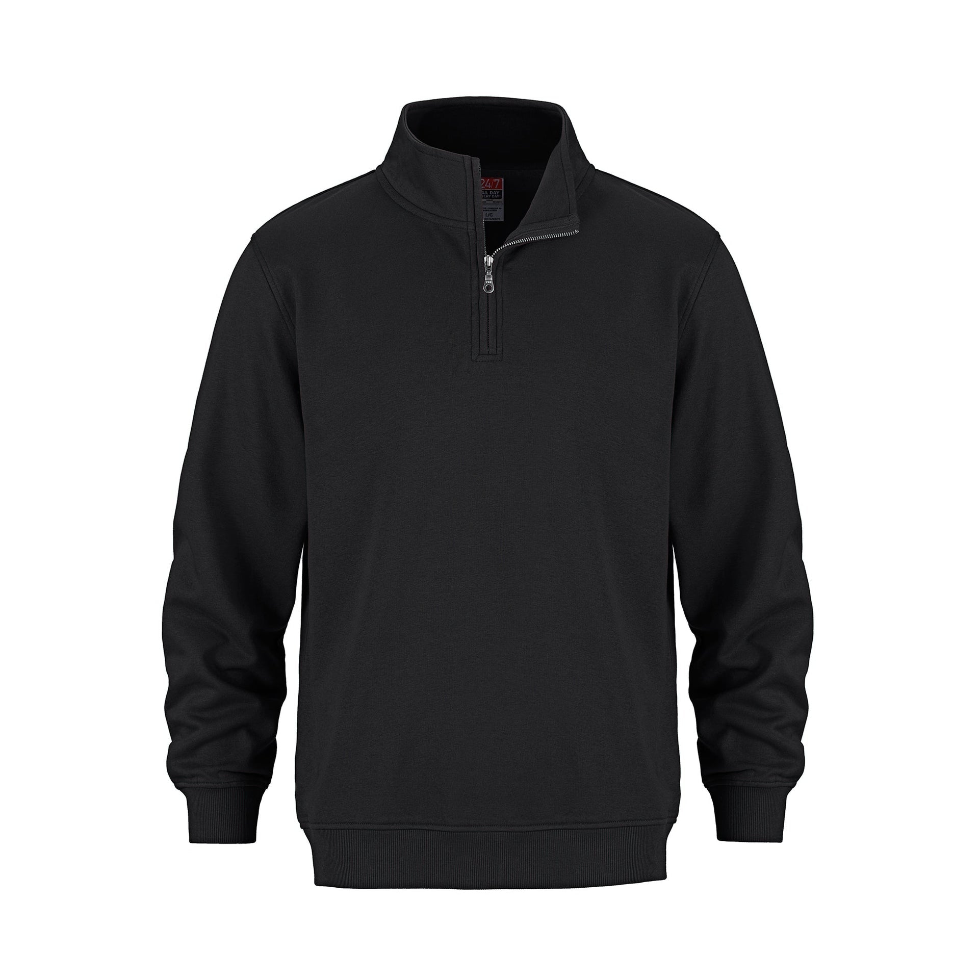 L00545 - Flux - 1/4 Zip Sweatshirt Black 1/4 zip 545 __label:IN STOCK __label:NEW COLORS f2042 half zip Ladies quarter zip zip