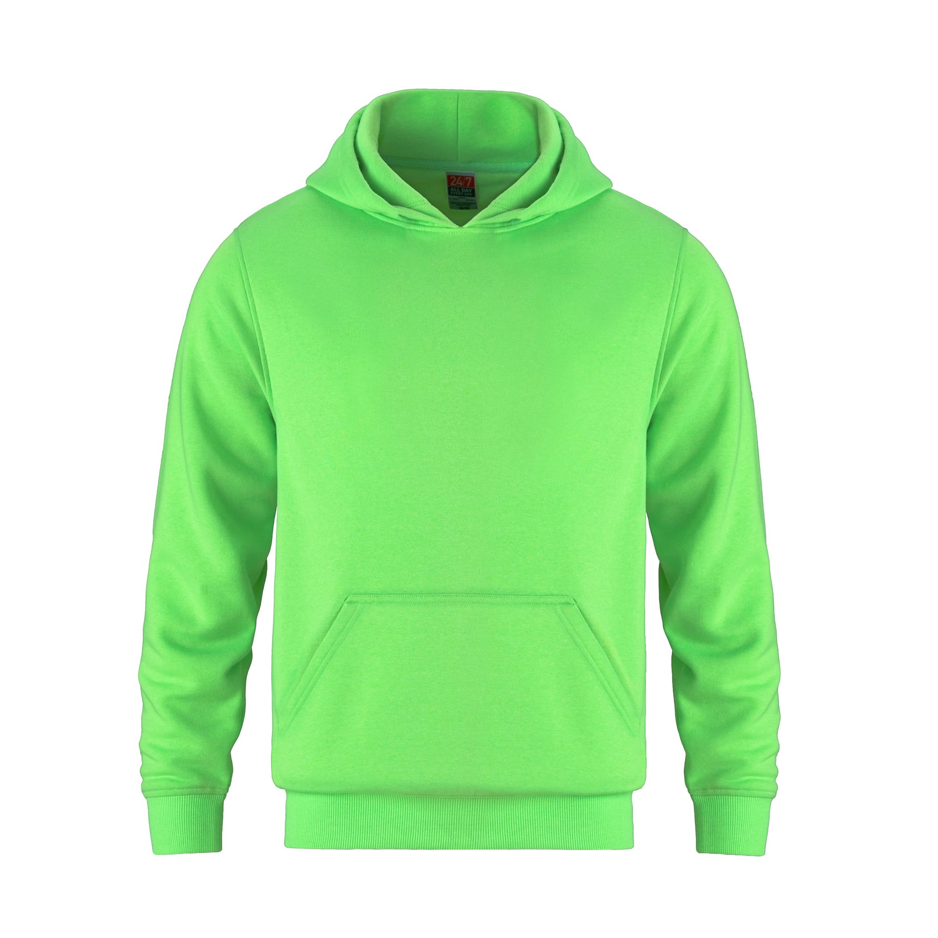 L0552Y - Flash - Youth Pullover Hooded Sweatshirt (INTENSE COLORS) Intense Lime 1850 552 552y __label:NEW atcf2500 extreme g185 hoodie hoodies popover safety hoodie