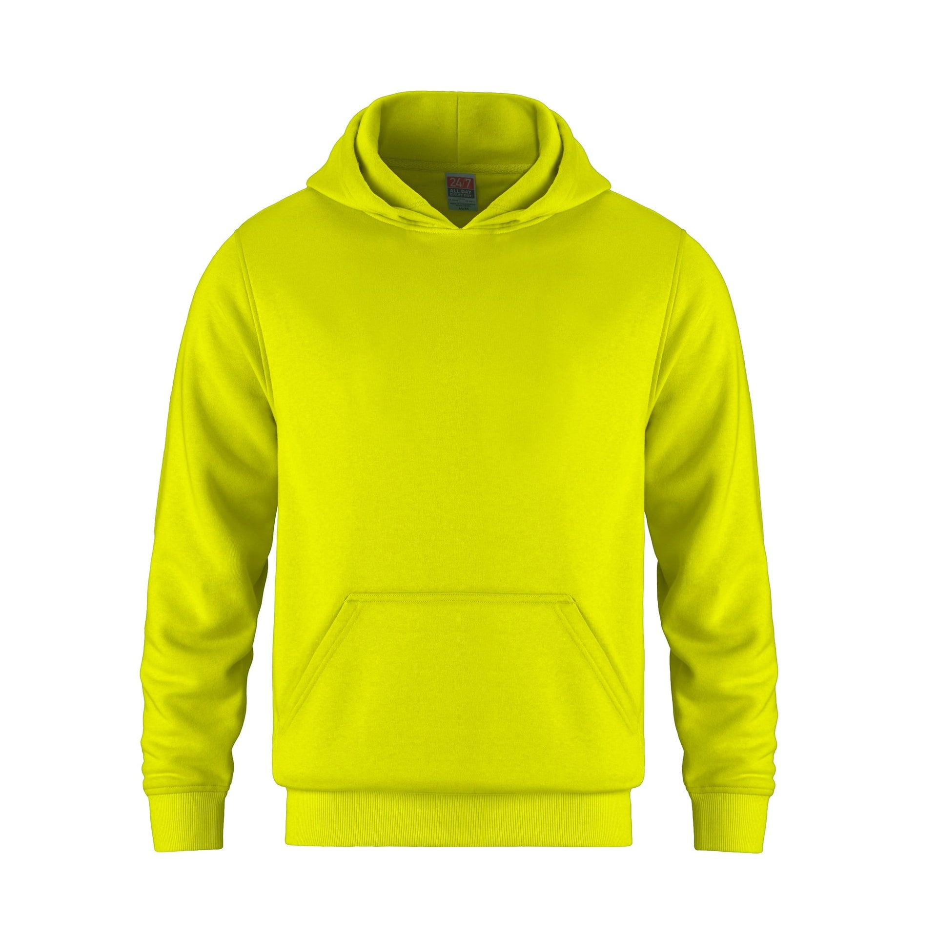 L0552Y - Flash - Youth Pullover Hooded Sweatshirt (INTENSE COLORS) Intense Yellow 1850 552 552y __label:NEW atcf2500 extreme g185 hoodie hoodies popover safety hoodie