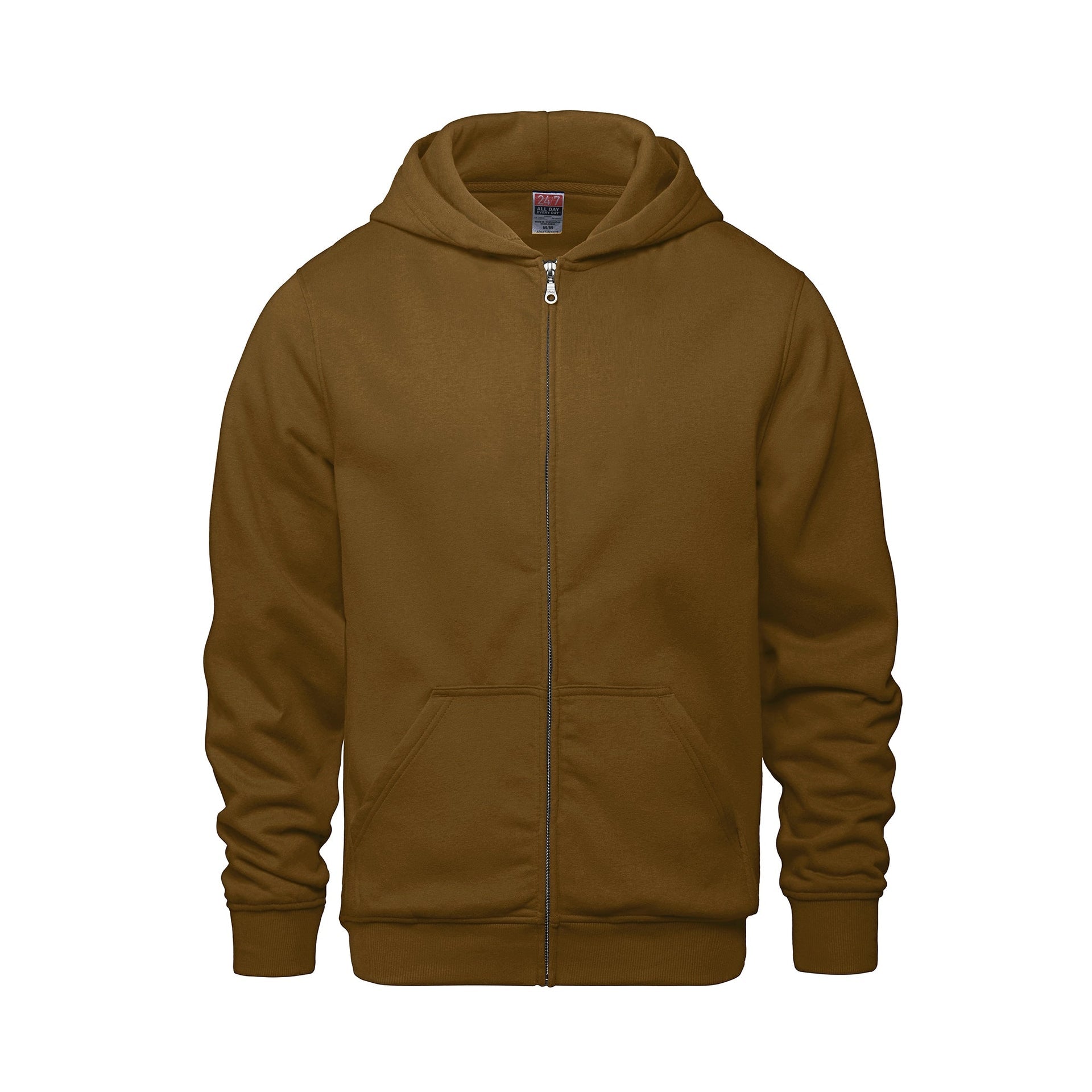 L0555Y - Surfer - Youth Full Zip Hooded Sweatshirt Caramel 0555 555y __label:IN STOCK __label:NEW COLORS CSW24/7 sweat shirt sweatshirt team youth zip up
