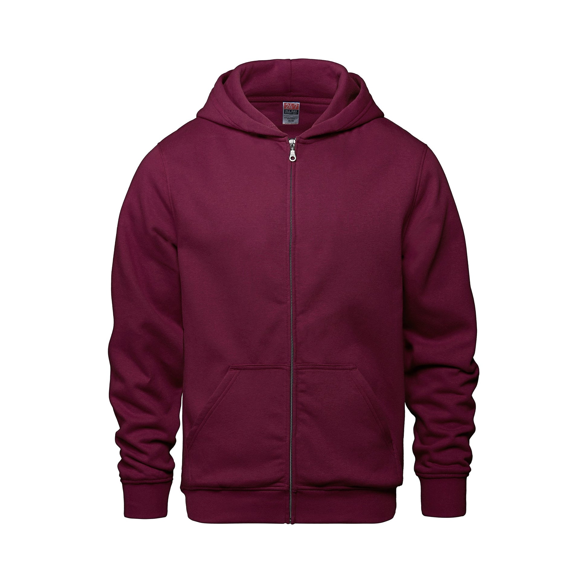 L0555Y - Surfer - Youth Full Zip Hooded Sweatshirt Maroon 0555 555y __label:IN STOCK __label:NEW COLORS CSW24/7 sweat shirt sweatshirt team youth zip up