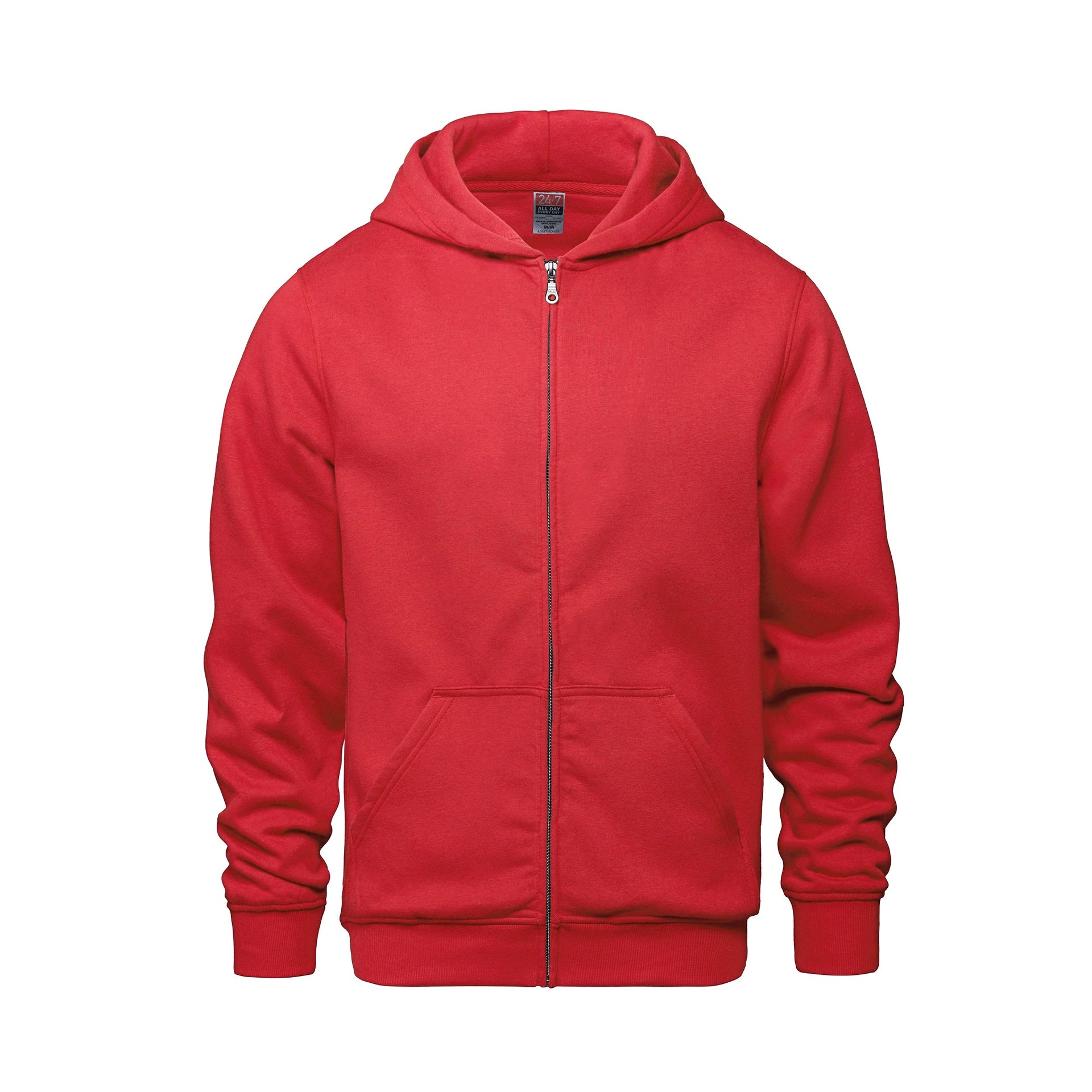 L0555Y - Surfer - Youth Full Zip Hooded Sweatshirt Red 0555 555y __label:IN STOCK __label:NEW COLORS CSW24/7 sweat shirt sweatshirt team youth zip up