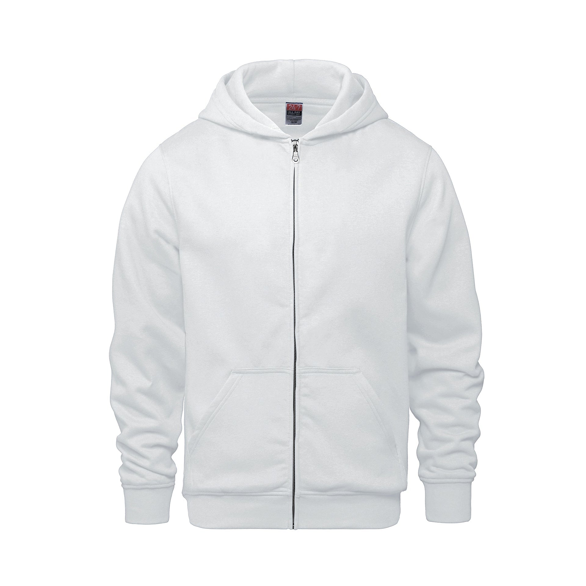 L0555Y - Surfer - Youth Full Zip Hooded Sweatshirt White 0555 555y __label:IN STOCK __label:NEW COLORS CSW24/7 sweat shirt sweatshirt team youth zip up
