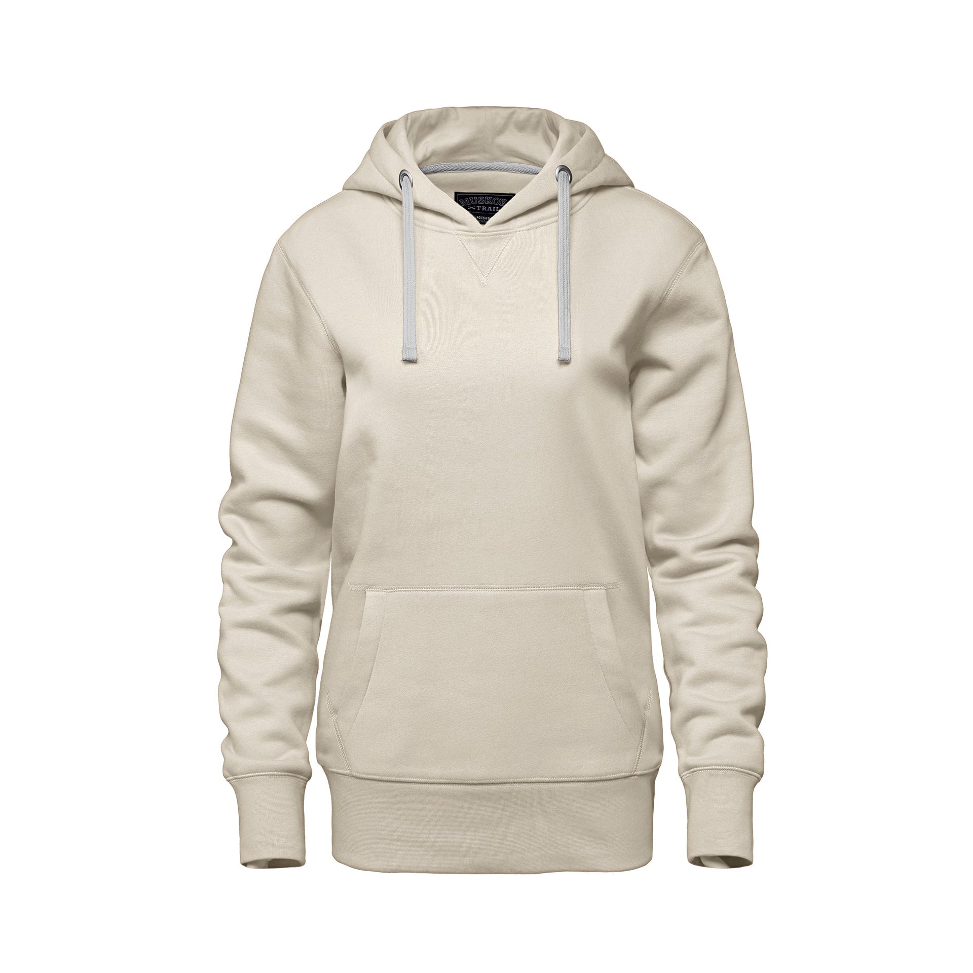 L00661 - Cedar Point - Ladies Pullover Hooded Sweatshirt Ivory 661 __label:May '25 __label:NEW COLORS eco-friendly Ladies Muskoka Trail sustainable sweatshirt Women