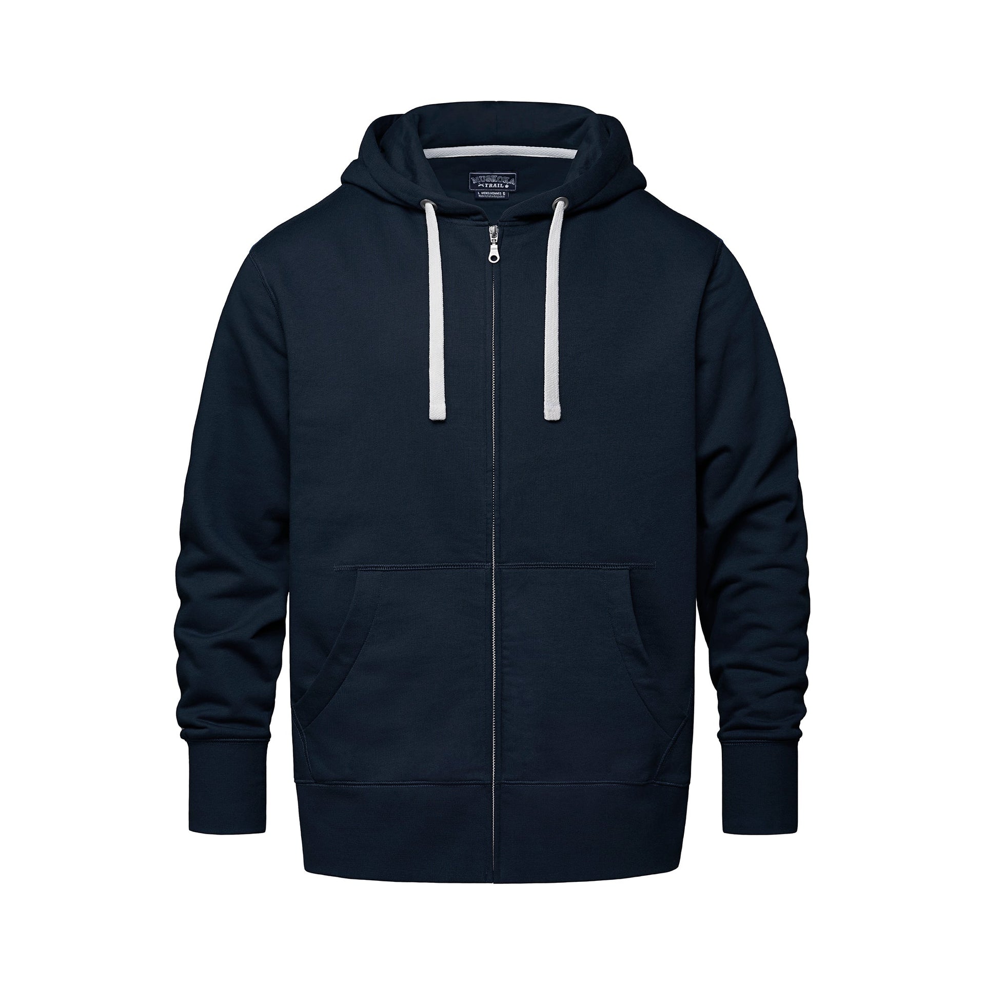 L00670 - Lakeview - Adult Full-Zip Hooded Sweatshirt Navy 670 adult eco-friendly mens sustainable sweater sweatshirt zip up