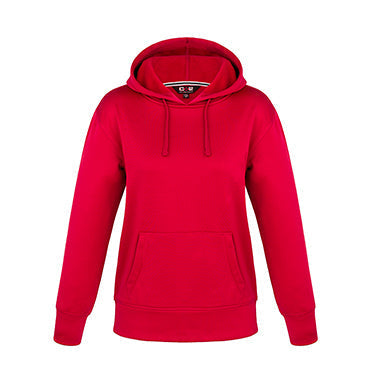 L00688 - Palm Aire - Ladies Polyester Pullover Hooded Sweatshirt Red 688 CX2 Ladies team Women