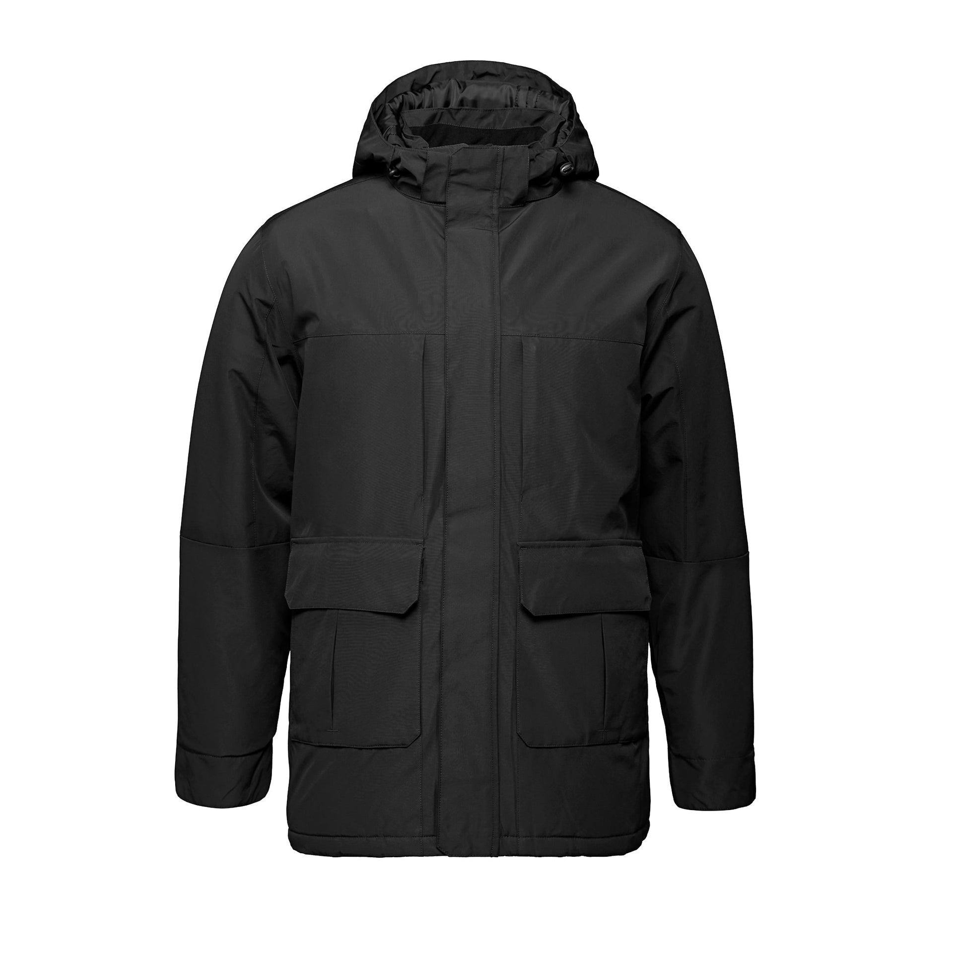 L01080 - Ideal - Adult Insulated Parka w/ Detachable Hood Black 1080 adult Canada Sportswear df7663 mens
