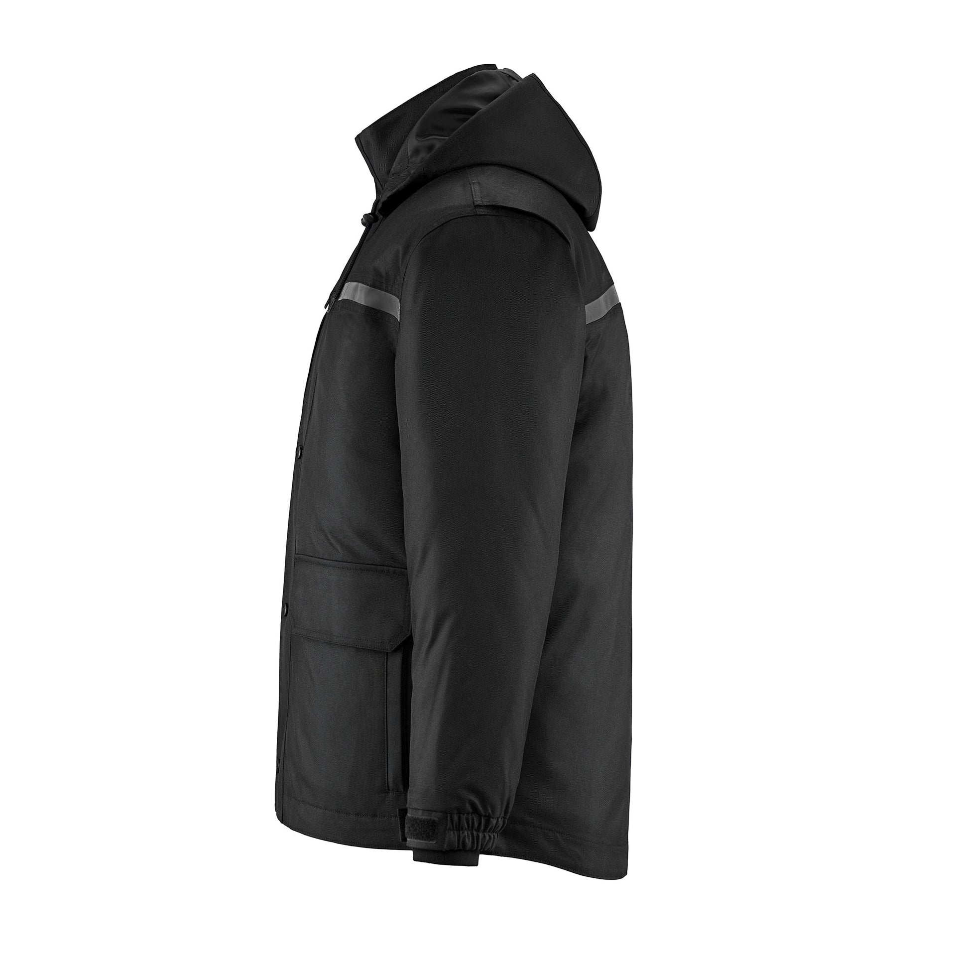 L01120 - Pinnacle - Heavy Duty 3 in 1 Parka w/ Detachable Hood 1120 3in1 __label:NEW gun access gun zipper police jacket venting winter workwear