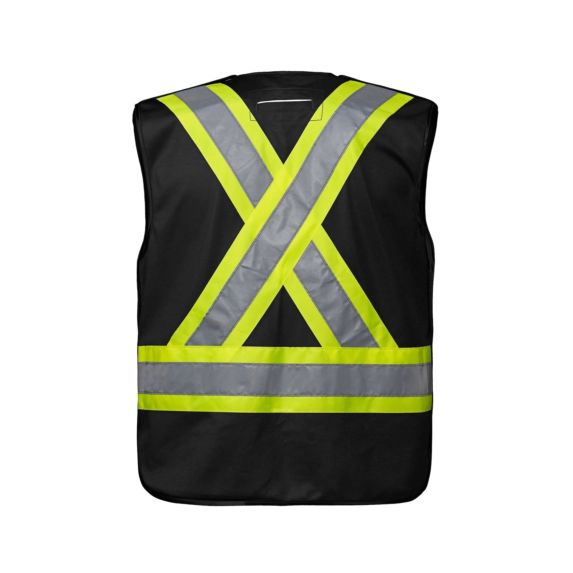 L01145 - Vanguard - Tricot Hi-Vis 5 Point Tear-Away Vest - Dual Sized 1145 __label:IN-STOCK CX2 Hi-Vis hi-vis safety vest