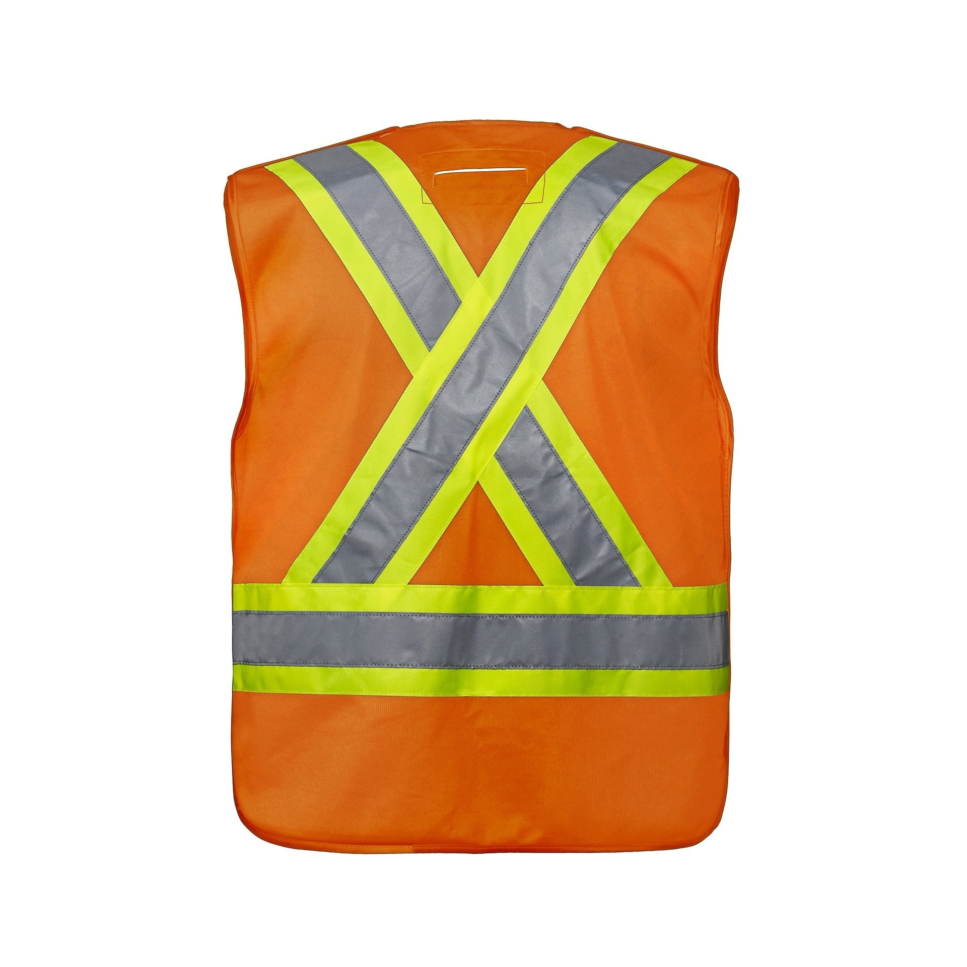 L01145 - Vanguard - Tricot Hi-Vis 5 Point Tear-Away Vest - Dual Sized 1145 __label:IN-STOCK CX2 Hi-Vis hi-vis safety vest