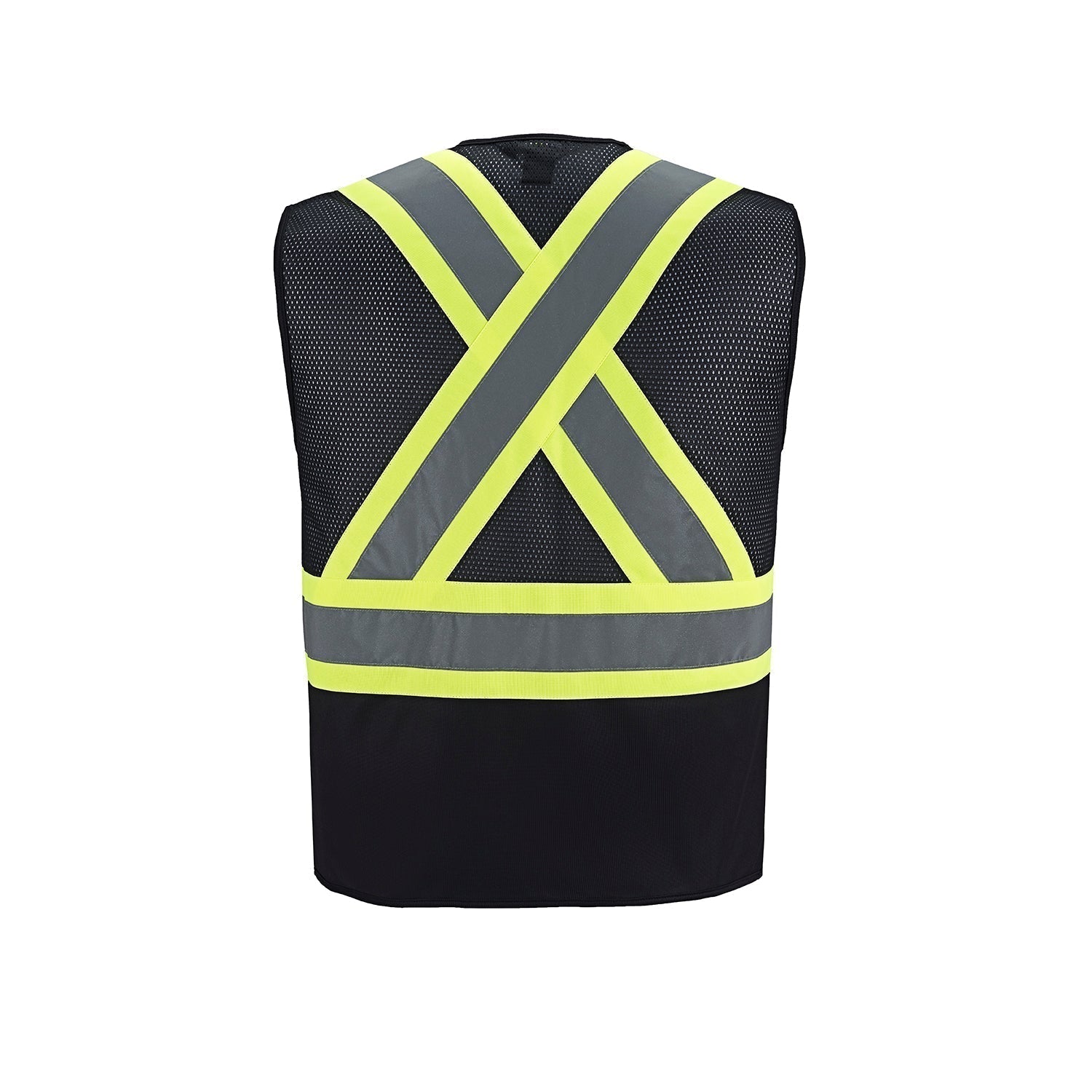 L01150 - Scout - Adult Tricot Hi-Vis Zipper Front Vest 1150 __label: NEW construction vest CX2 Hi-Vis