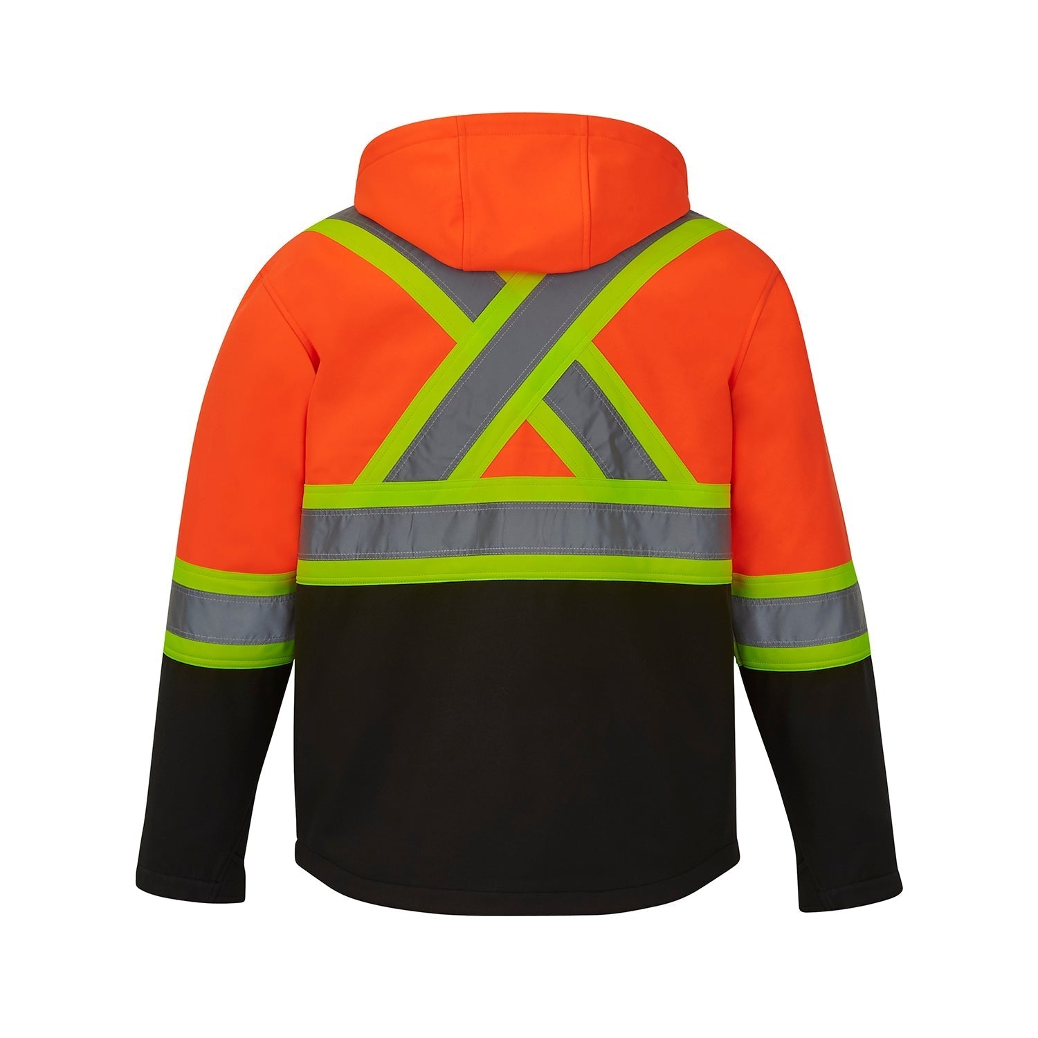 L01305 - Shield - Hi-Vis Softshell Jacket w/ Detachable Hood 1305 adult CX2 Hi-Vis mens
