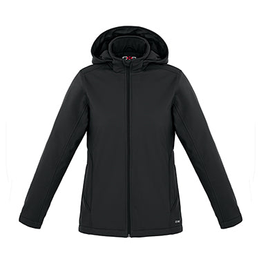 L03171 - Hurricane - Ladies Insulated Softshell Jacket w/ Detachable Hood Gunmetal 3171 CX2 Jackets Ladies Women