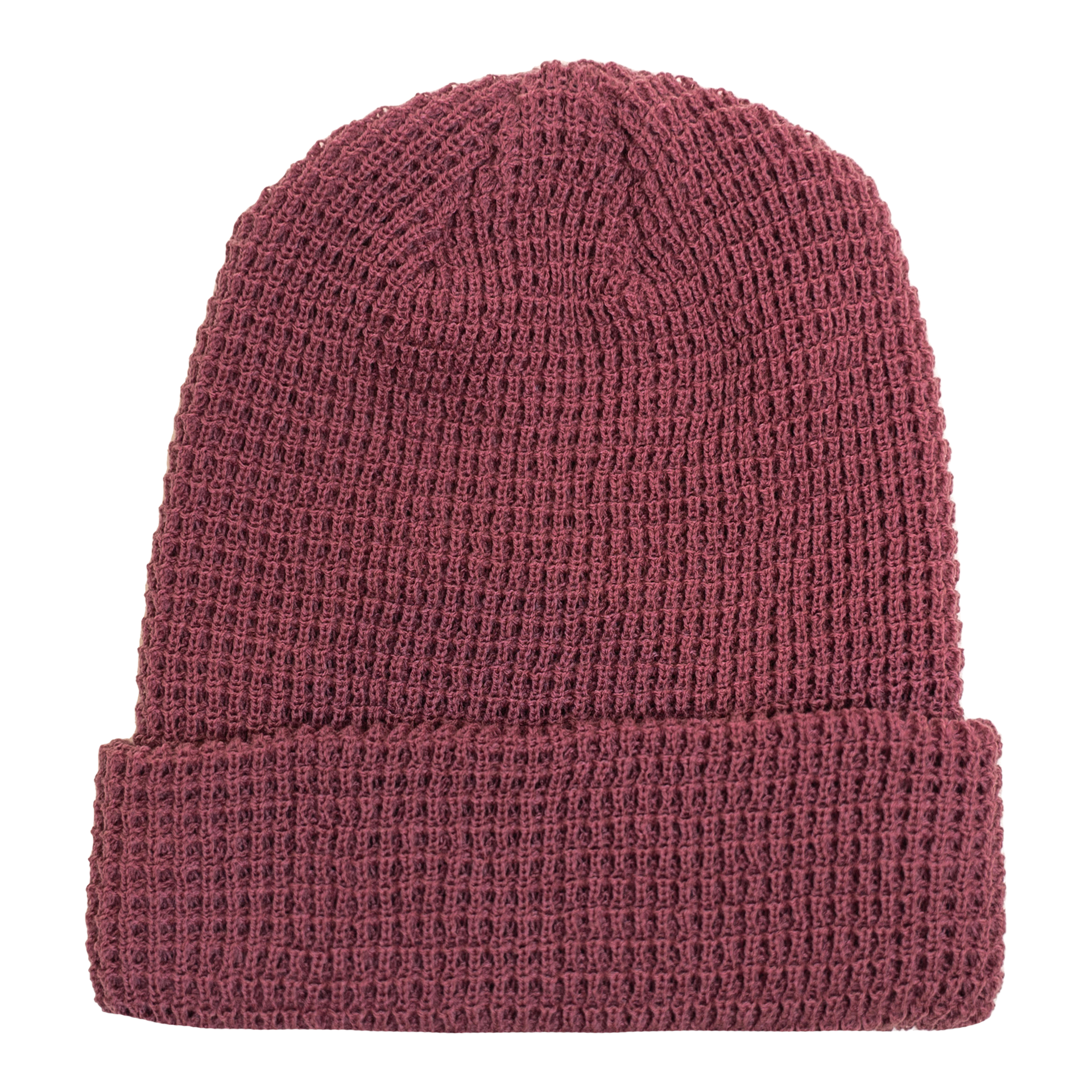 Leery Waffle Pigment Maroon ONE SIZE ACRYLIC beanie beaniiez fait au canada LEERY WAFFLE made in canada tearaway Toque tuque UNISEX