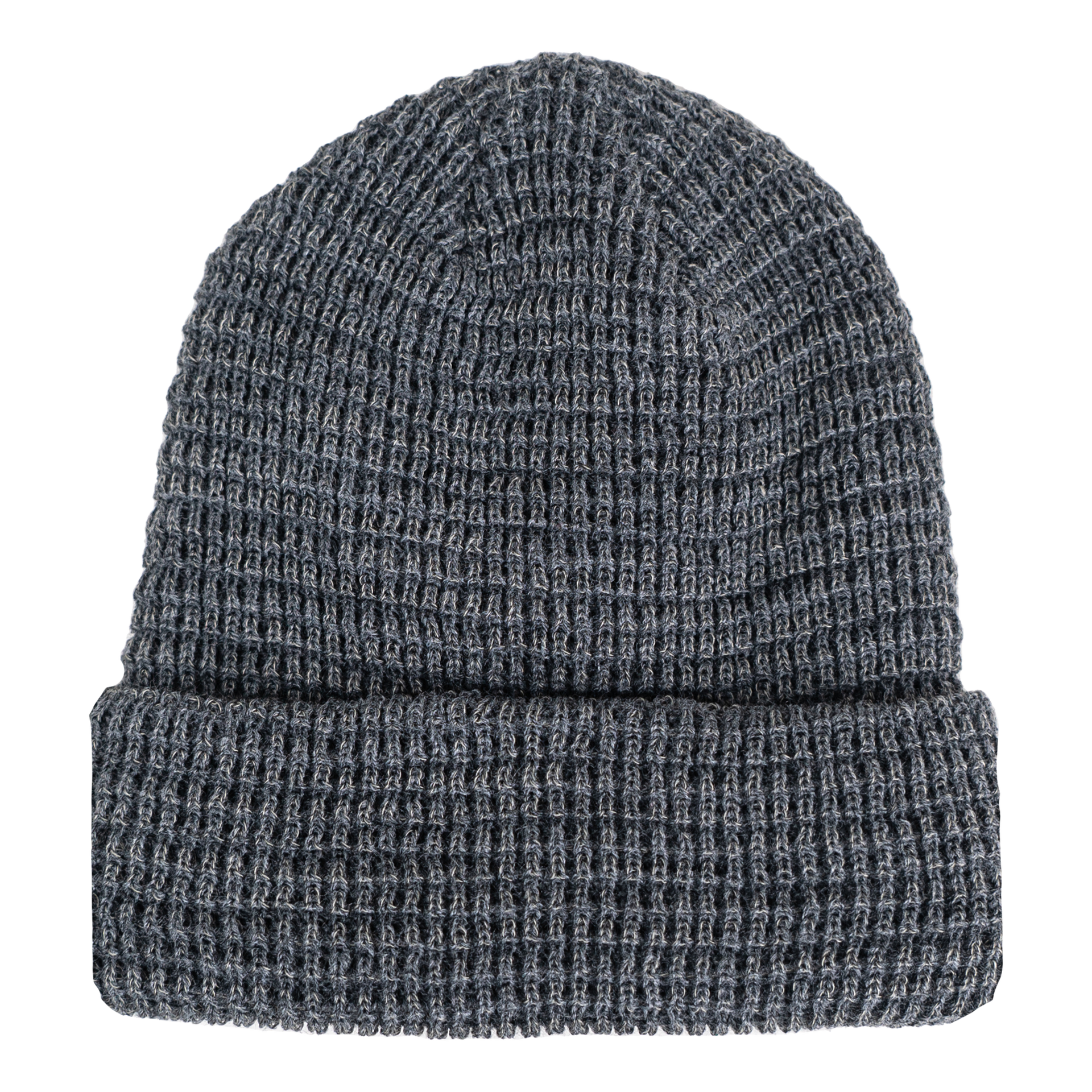 Leery Waffle Pigment Black ONE SIZE ACRYLIC beanie beaniiez fait au canada LEERY WAFFLE made in canada tearaway Toque tuque UNISEX