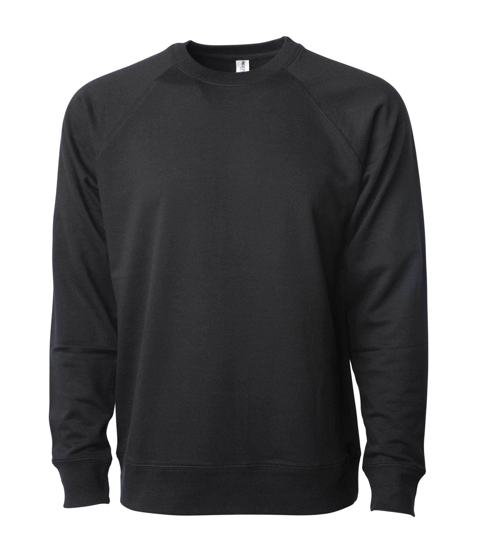 SS1000C - Unisex Lightweight Loopback Terry Crew Black COTTON / POLYESTER crew neck CREWS fleece FRENCH TERRY INDEPENDENT Lightweight LOOPBACK TERRY RAGLAN REGULAR SS1000 sss standard STANDARD SUPPLY sweatshirt tearaway UNISEX