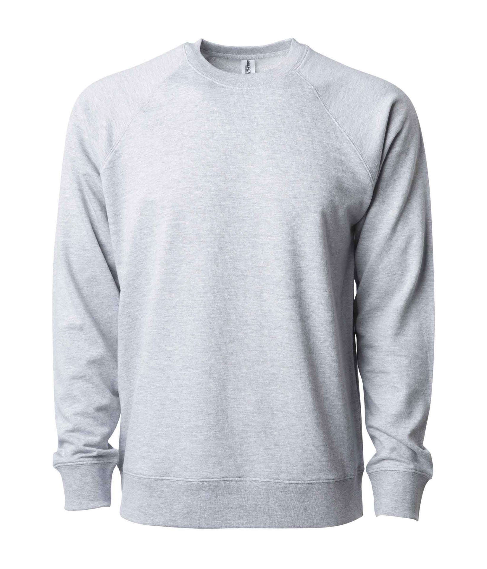 IND5000C Legend - Men's Premium 450GM Heavyweight Cross-Grain Crew Grey Heather 5000 5000c BASIC FLEECE COTTON / POLYESTER Crew crew neck CREWNECK CREWS Cross-Grain Heavyweight ind IND5000 INDEPENDENT LEGEND MEN mens REGULAR tearaway