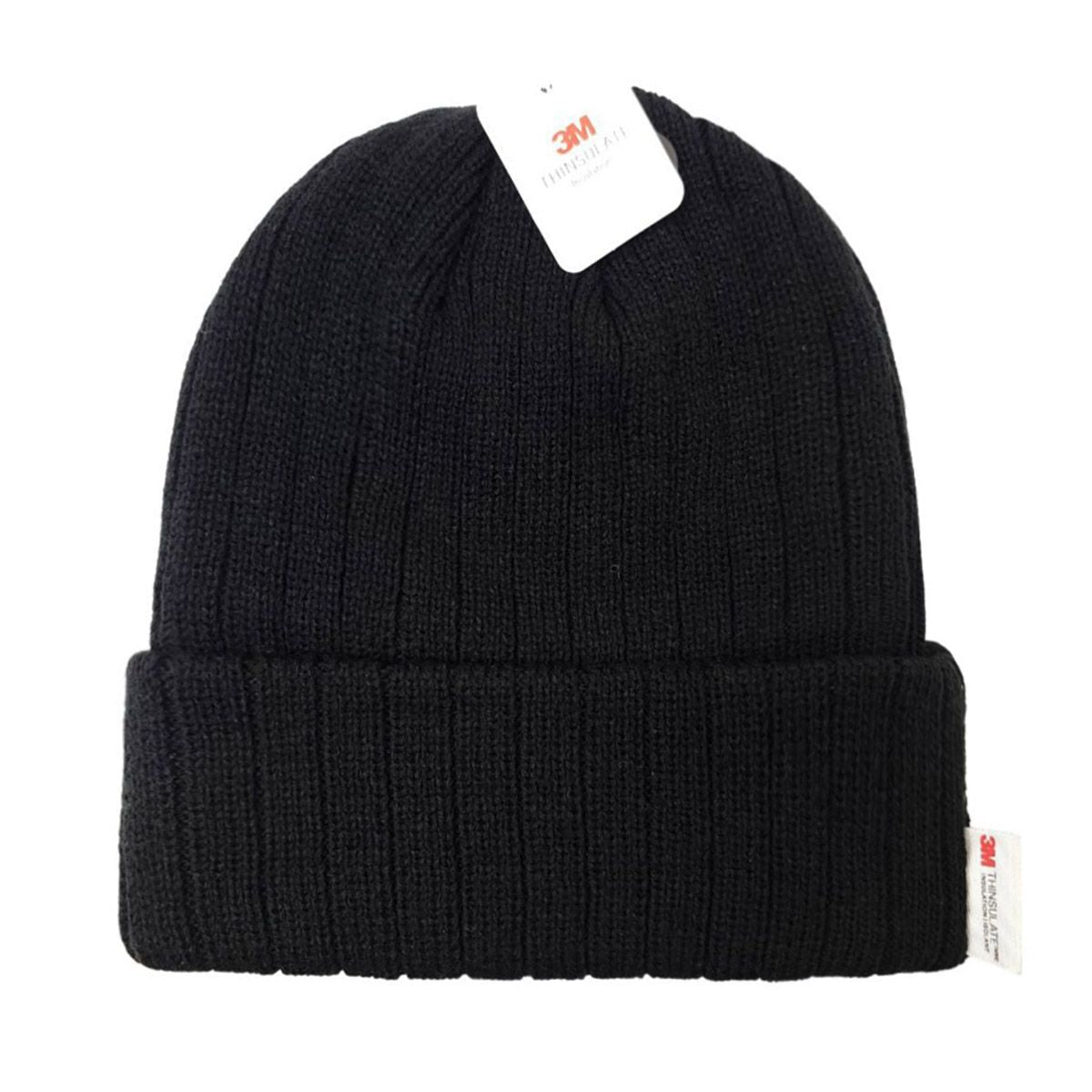 3M Thinsulate Ribbed Toque - JF, Lining, Multi-Coloured Black OSFA