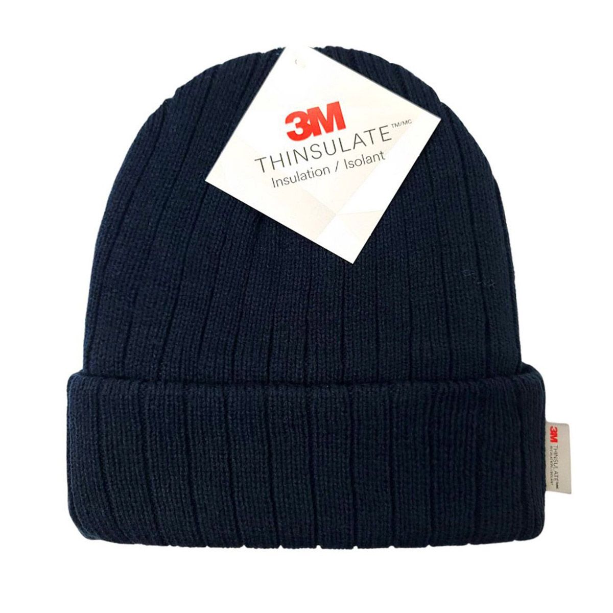 3M Thinsulate Ribbed Toque - JF, Lining, Multi-Coloured Navy OSFA