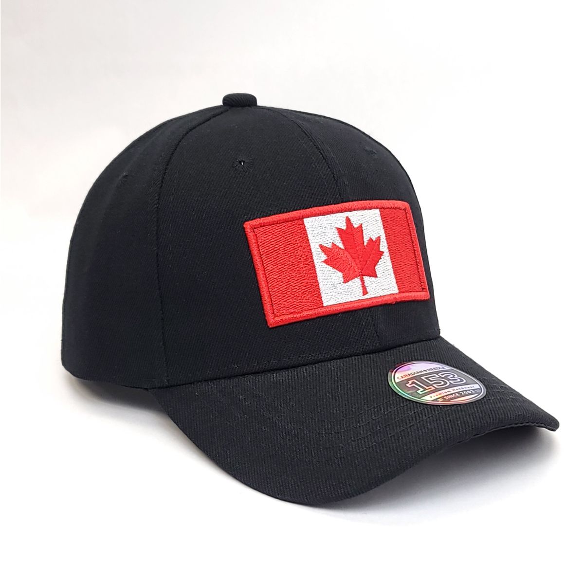 Canada Flag Cap - Black with Canada Flag Logo, Black & Red Flag Best Canada Cap Flag Seller